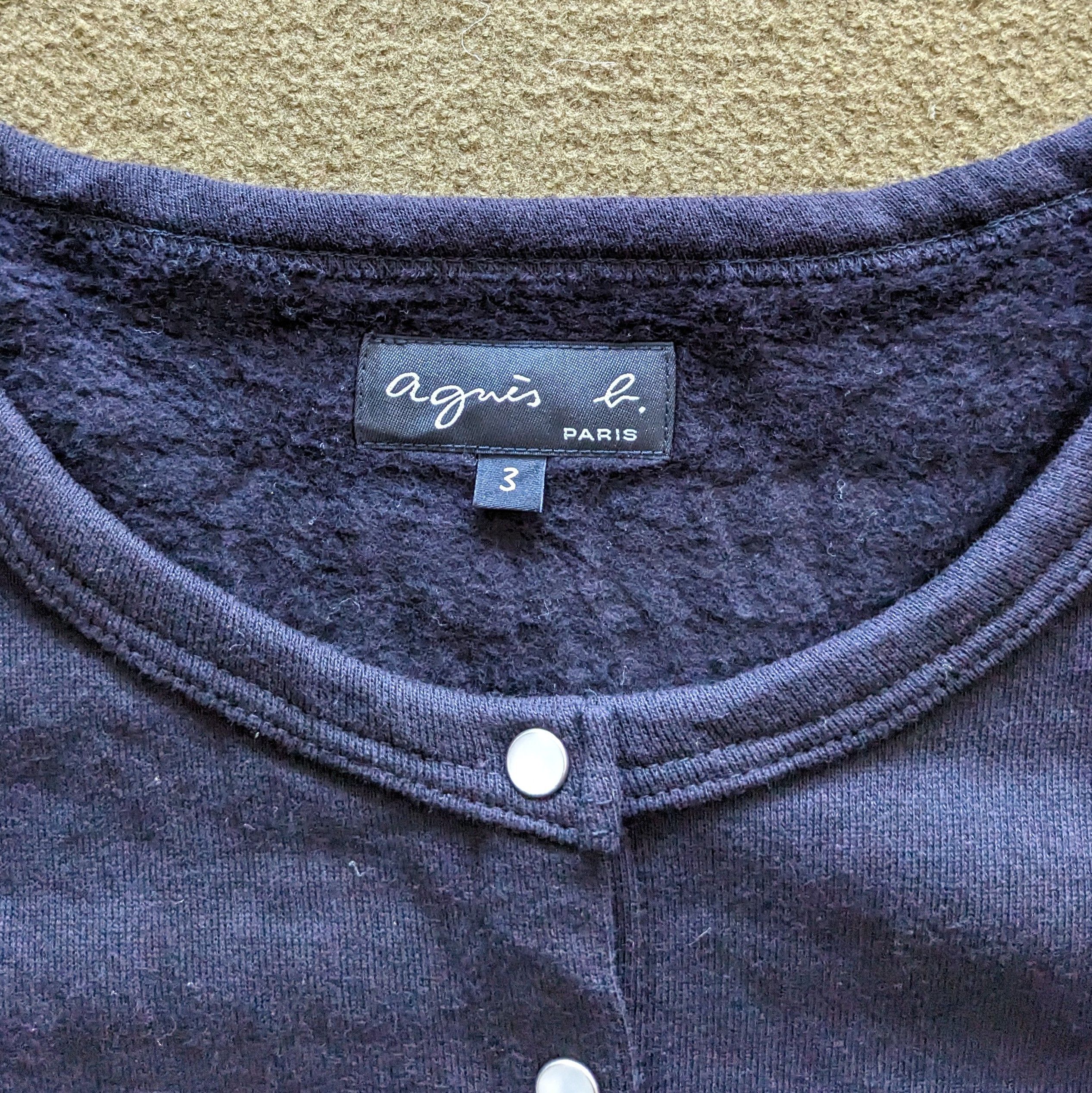 Vintage Vintage Agnes B Paris Fashion Brand Cardigan Size S / US 4 / IT 40 - 6 Thumbnail