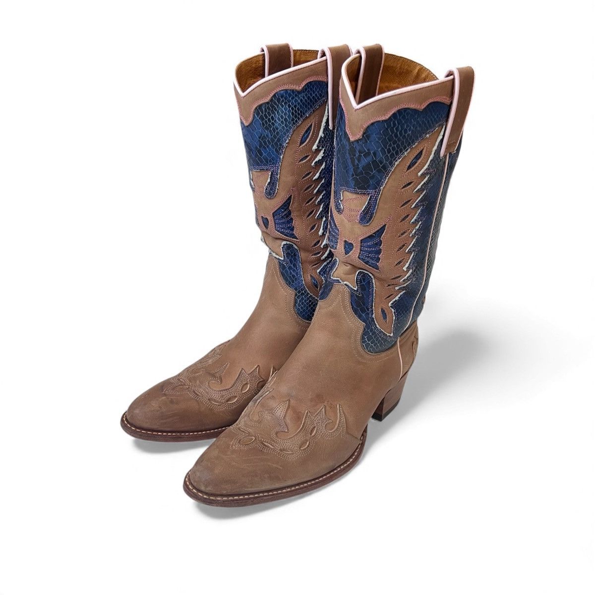 Sendra Sendra 3287 Western Cowboy Boots Leather Embossed EU 39 US 8 Size US 8 / IT 38 - 1 Thumbnail