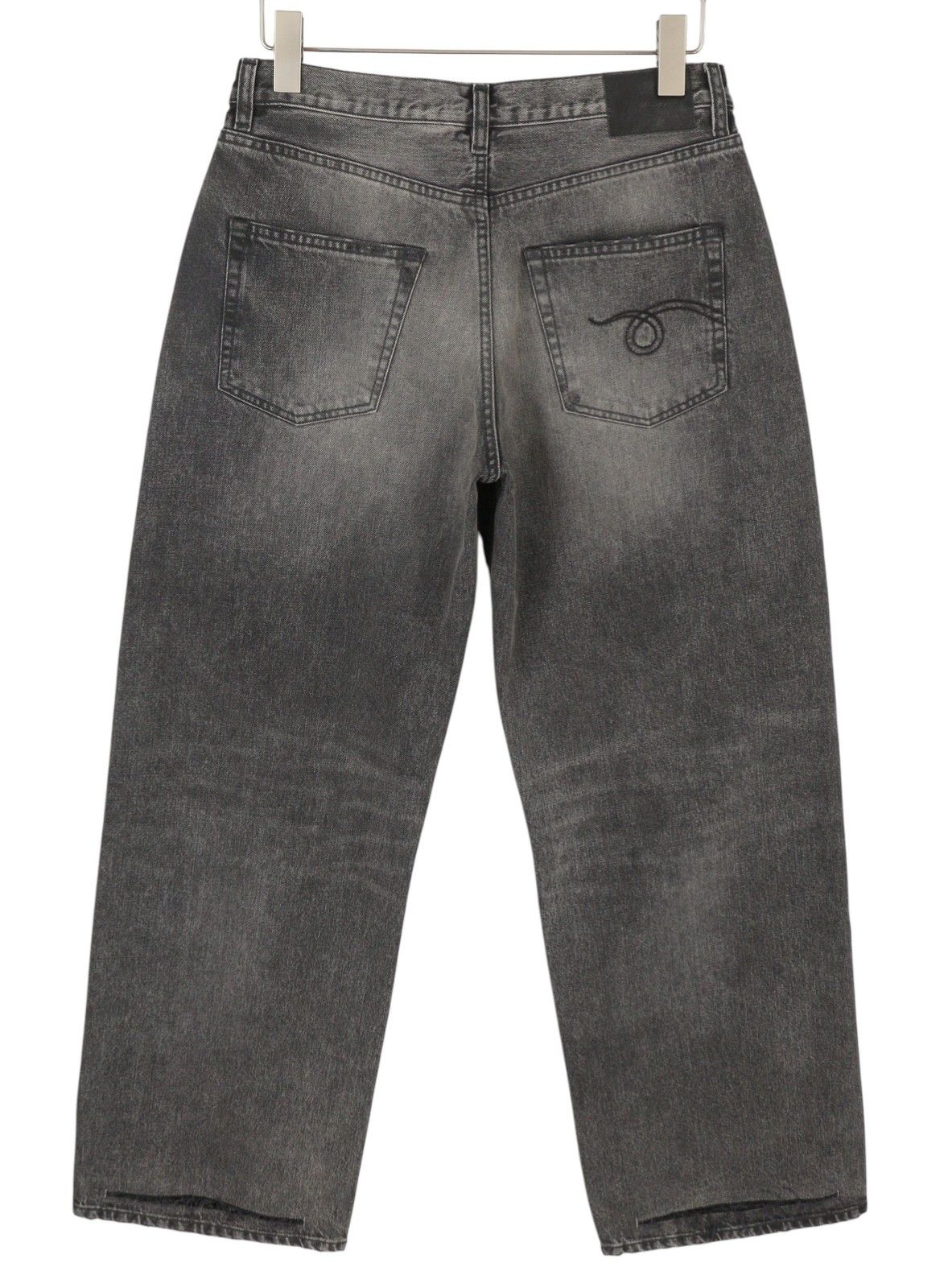 R13 D'ARCY LOOSE 30 Polaris Black Distress PS26 Jeans 88930 Size US 30 / EU 46 - 4 Thumbnail