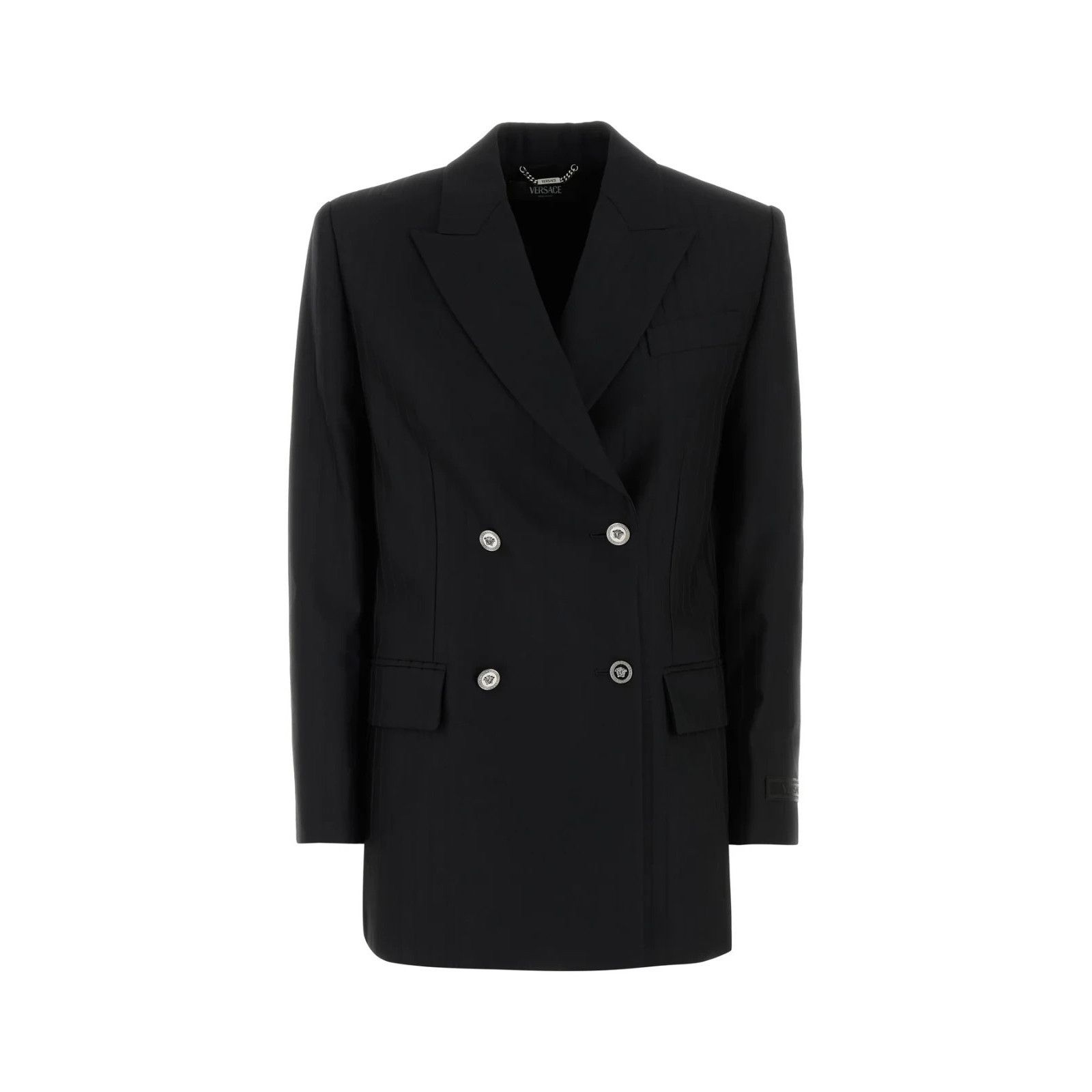 Versace VERSACE Black Wool Blazer New & Authentic (Women's size:38;) Size XS / US 0-2 / IT 36-38 - 1 Thumbnail