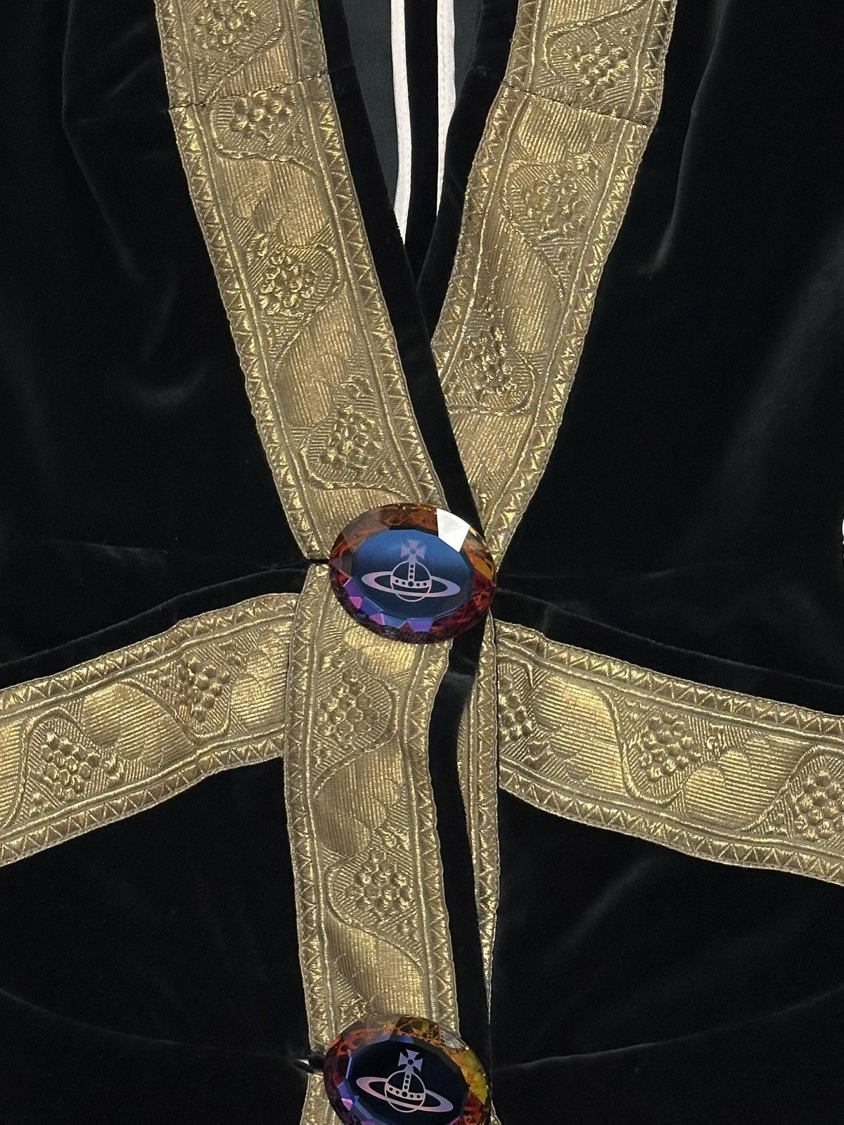 Vivienne Westwood VIVIENNE WESTWOOD F/W 1998 "Dressed To Scale" Velvet Jacket Size S / US 4 / IT 40 - 4 Thumbnail