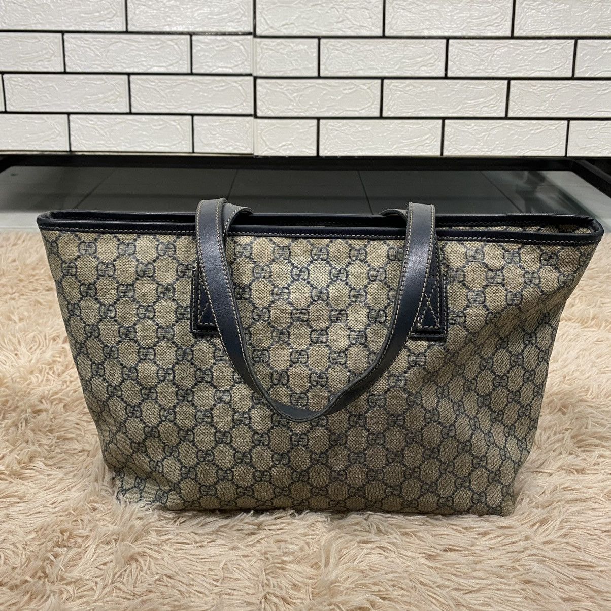 Gucci 🔥HANDBAG GUCCI LEATHER MONOGRAM MADE IN ITALY Size ONE SIZE - 1 Thumbnail