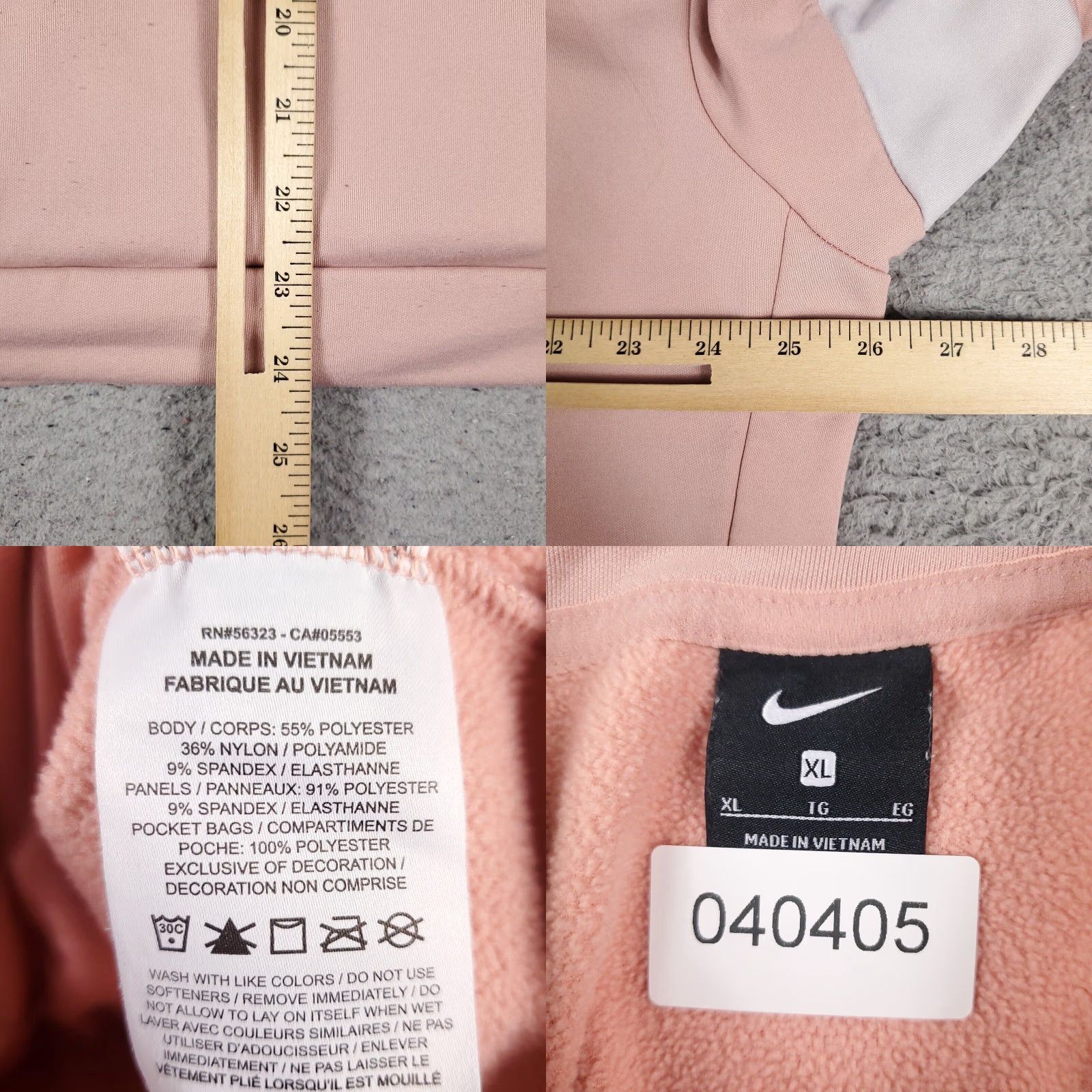 Nike Nike Pullover Sweatshirt Womens XL Pink Swoosh Long Sleeve Cotton Blend Activewear Size XL / US 12-14 / IT 48-50 - 8 Thumbnail