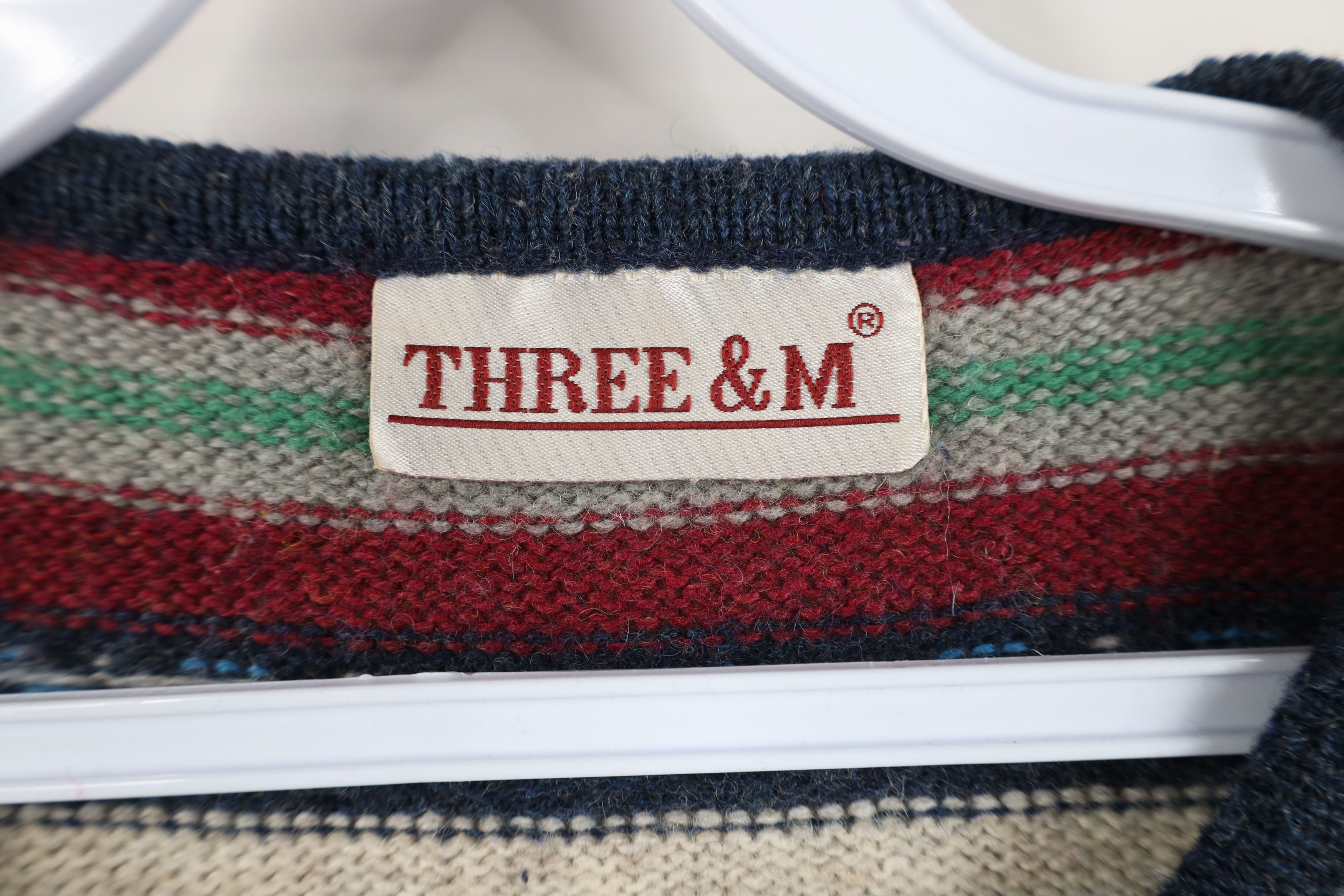 Vintage Vintage 90s Streetwear Fair Isle Knit Cardigan Sweater Size L / US 10 / IT 46 - 8 Thumbnail