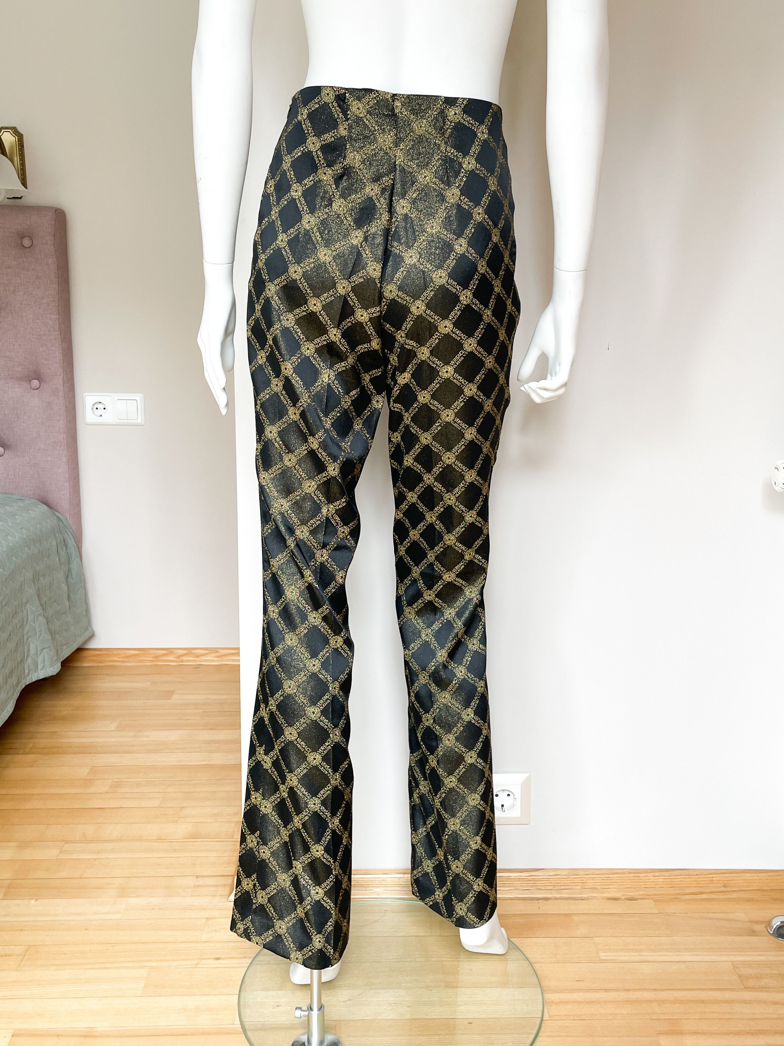 Versace black and gold pants Size 24" / US 00 / IT 34 - 3 Thumbnail