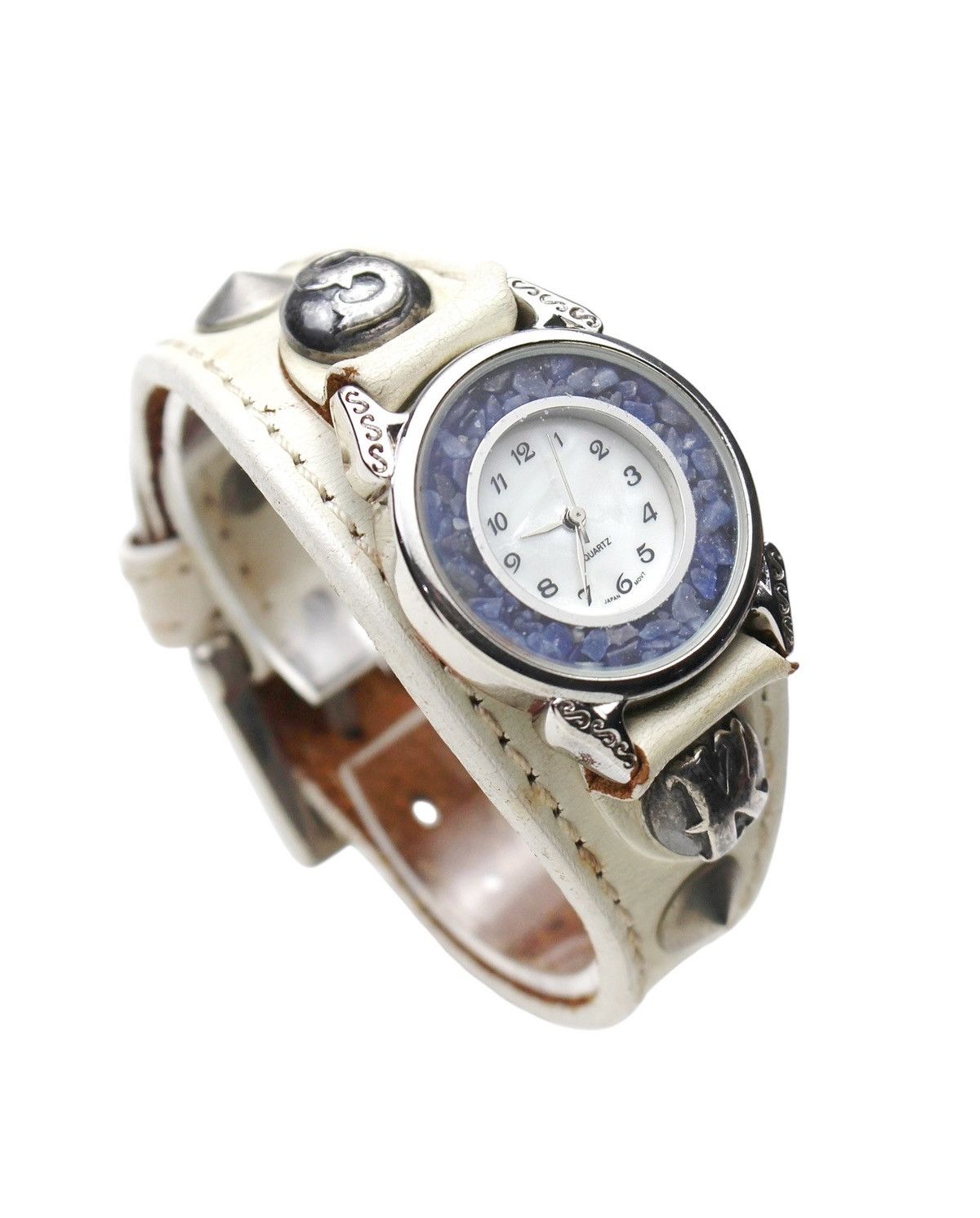 2000S JAPANESE MADE MOONCORE LEATHER BRACELET QUARTZ WATCH
