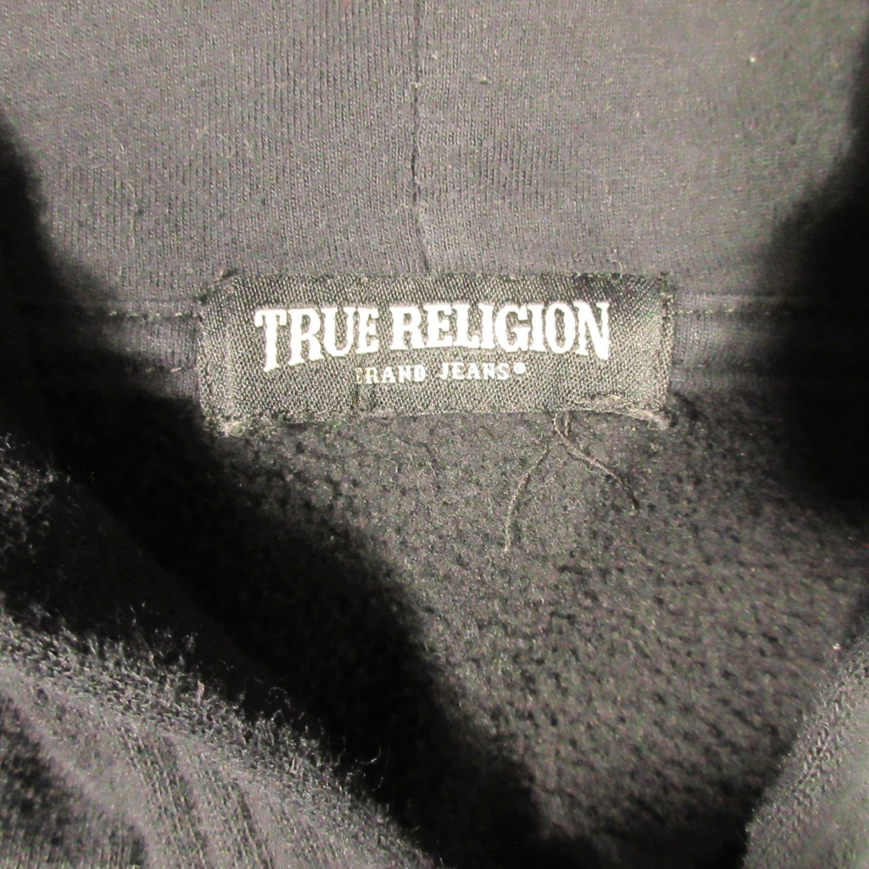 True Religion True Religion Full Zip Hoodie Sweater Mens XL Black Big Buddha Logo Graphic Print Size US XL / EU 56 / 4 - 3 Thumbnail
