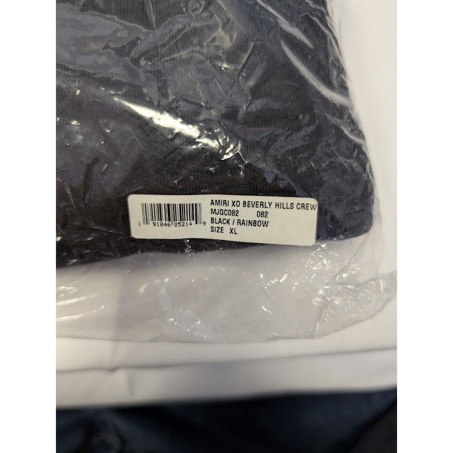 Amiri o1rshd1 Amiri Beverly Hills Crewneck Sweatshirt in Black Size US XL / EU 56 / 4 - 19 Thumbnail