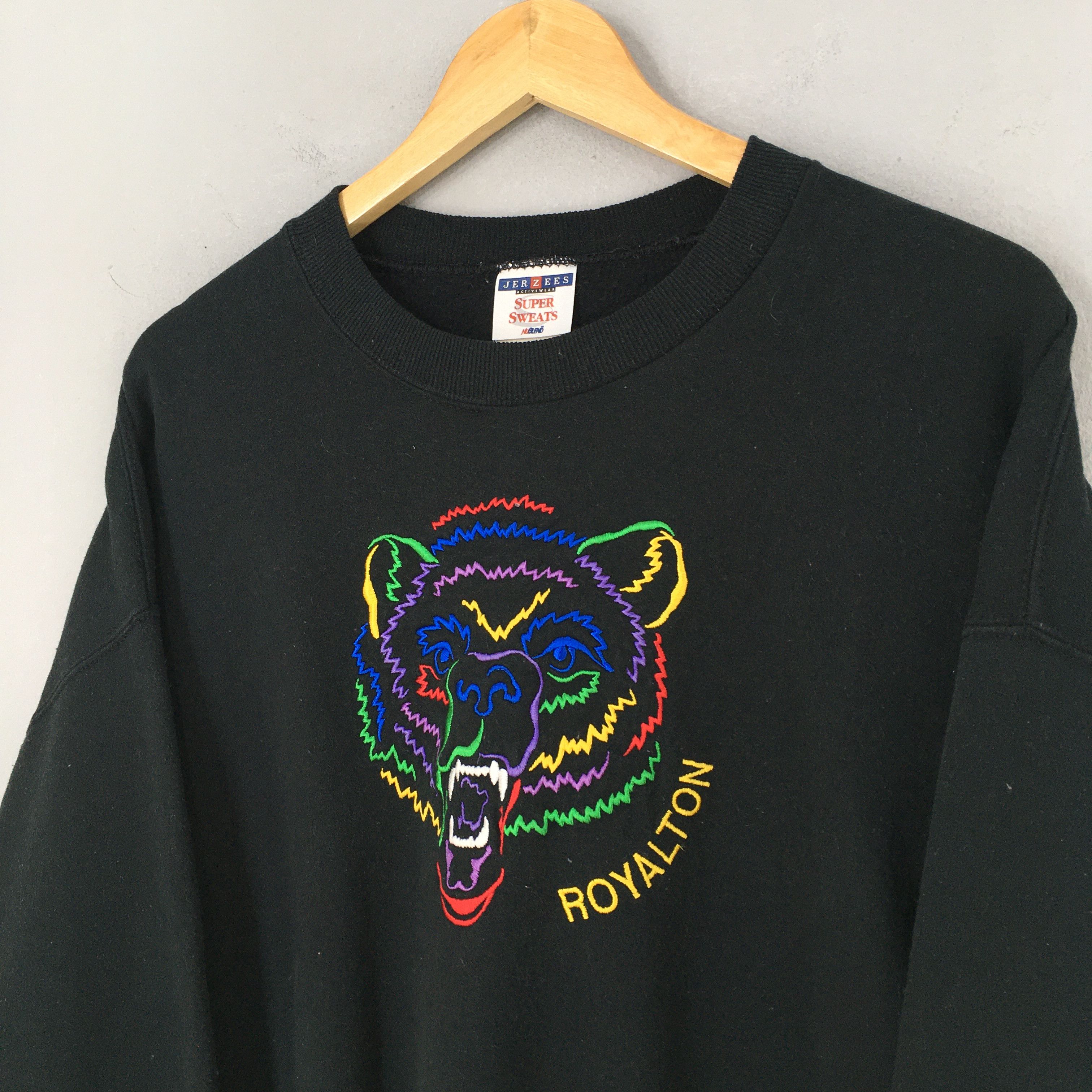 Jerzees Vintage 90s North Royalton Bears Ncaa Sweatshirt XLarge Size US XL / EU 56 / 4 - 3 Thumbnail