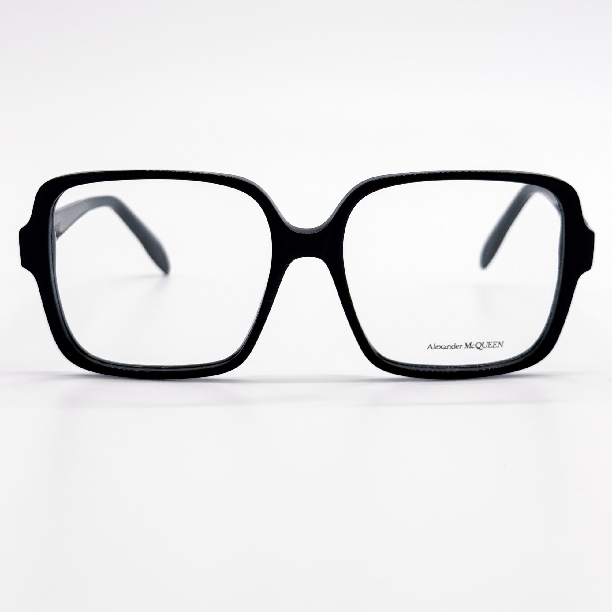 Alexander McQueen NEW ALEXANDER MCQUEEN EYEGLASSES AM0286O 001 SQUARE BLACK WO Size ONE SIZE - 3 Thumbnail