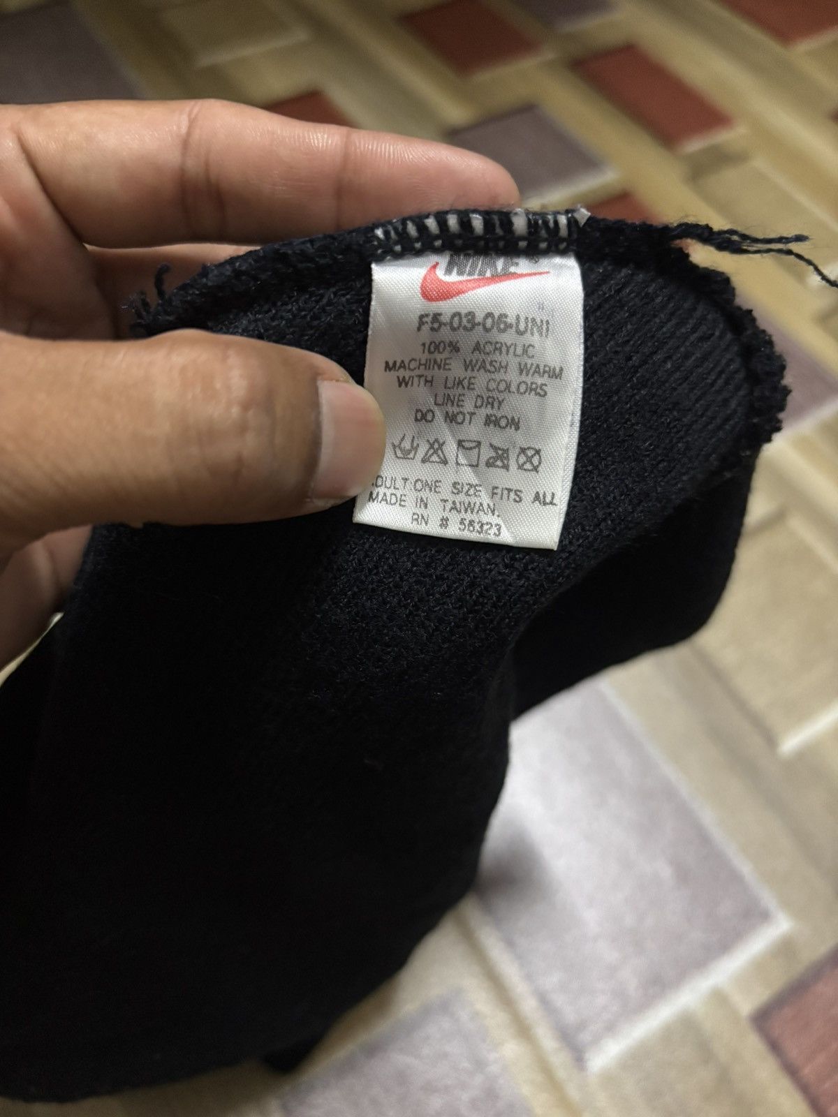 Nike Vintage 90s nike beanie Size ONE SIZE - 4 Thumbnail
