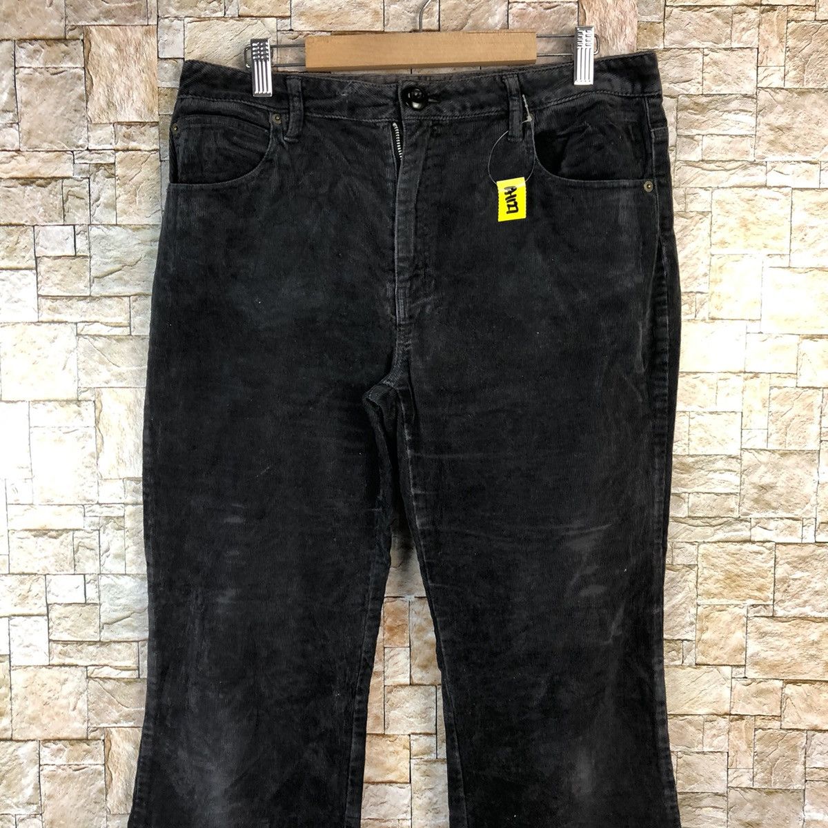 Japanese Brand Top Valu Coduroy Black Casual Pants #A1127 Size US 30 / EU 46 - 5 Thumbnail
