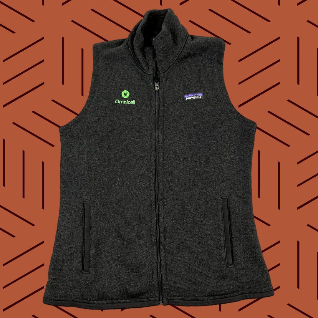 Patagonia PATAGONIA Vest Womens Medium Black Better Sweater Full Zip Hiking Logo Vest Size M / US 6-8 / IT 42-44 - 1 Thumbnail