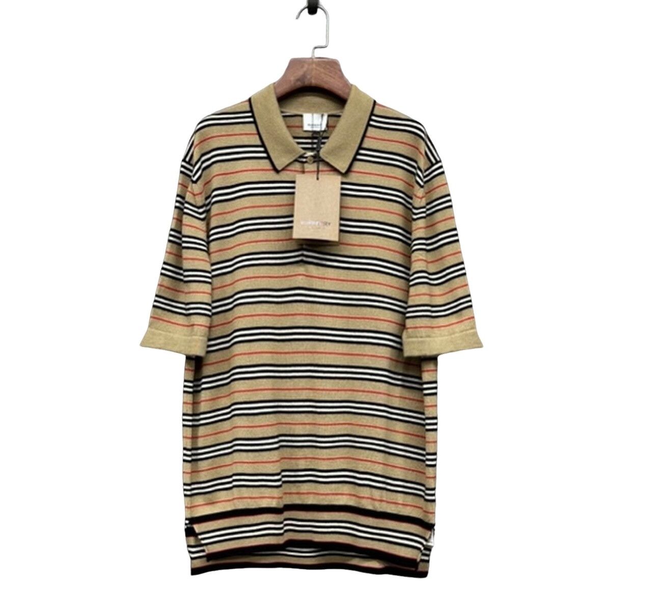 Burberry Burberry Stripe Merino Wool Knit Polo M Size US M / EU 48-50 / 2 - 1 Thumbnail