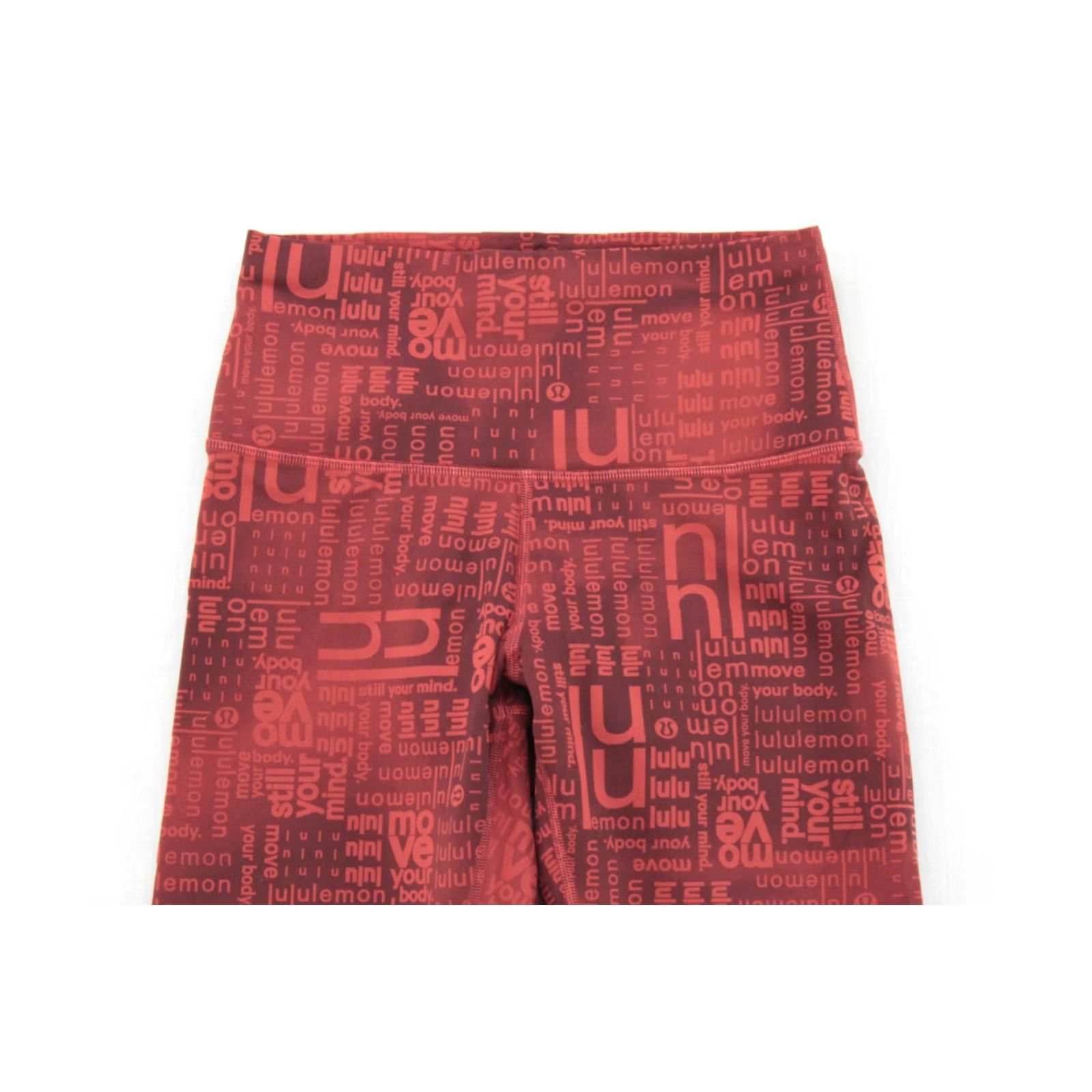Lululemon Lululemon Wunder Train Legging Size 6 HR Tight Crop Red Logo Contour Fit GYM Womens Athleisure Logo 90s? Size 28" / US 6 / IT 42 - 2 Thumbnail