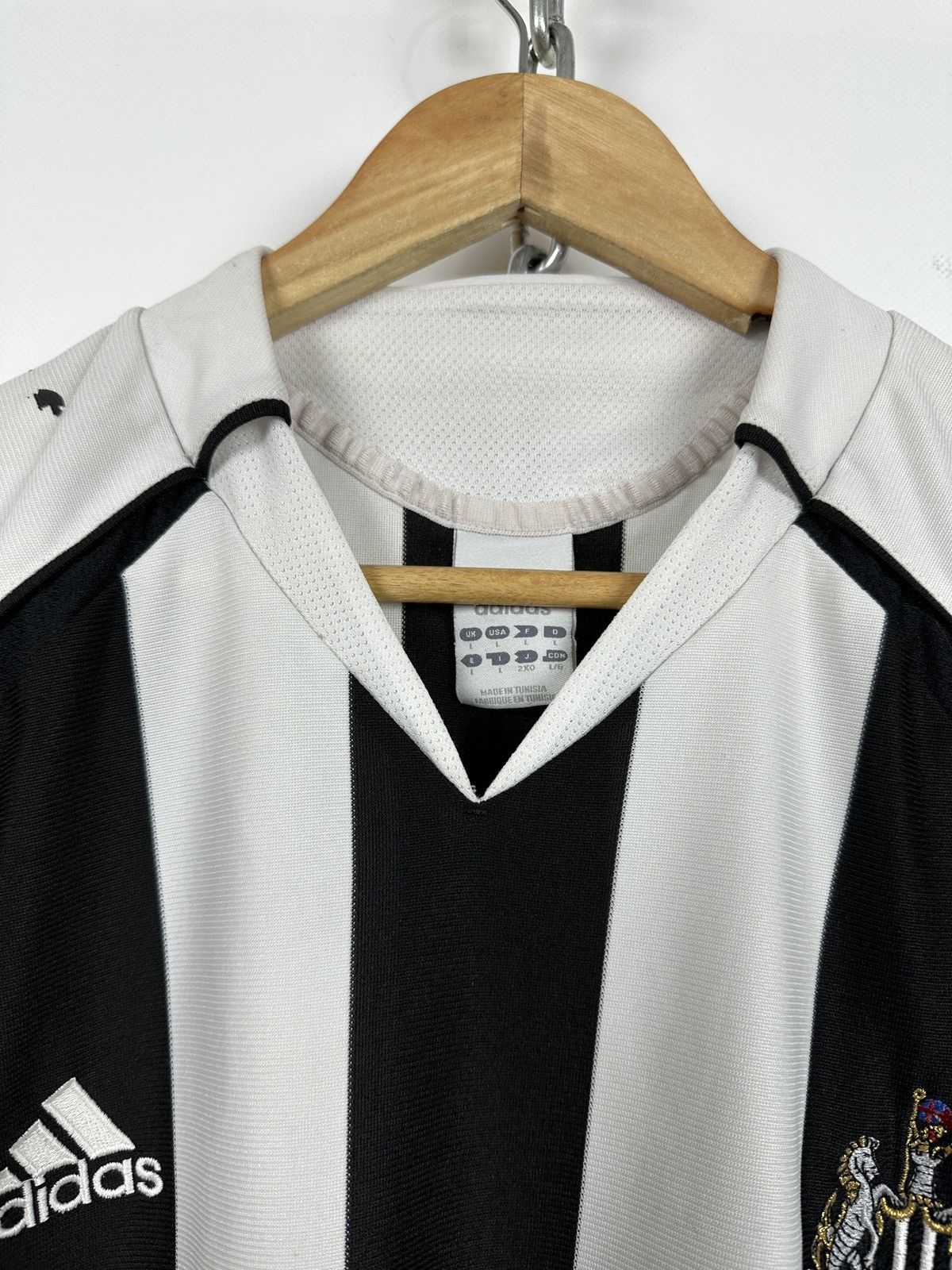 Adidas 2005/07 Adidas Newcastle United Vintage Soccer Jersey Size US L / EU 52-54 / 3 - 5 Thumbnail