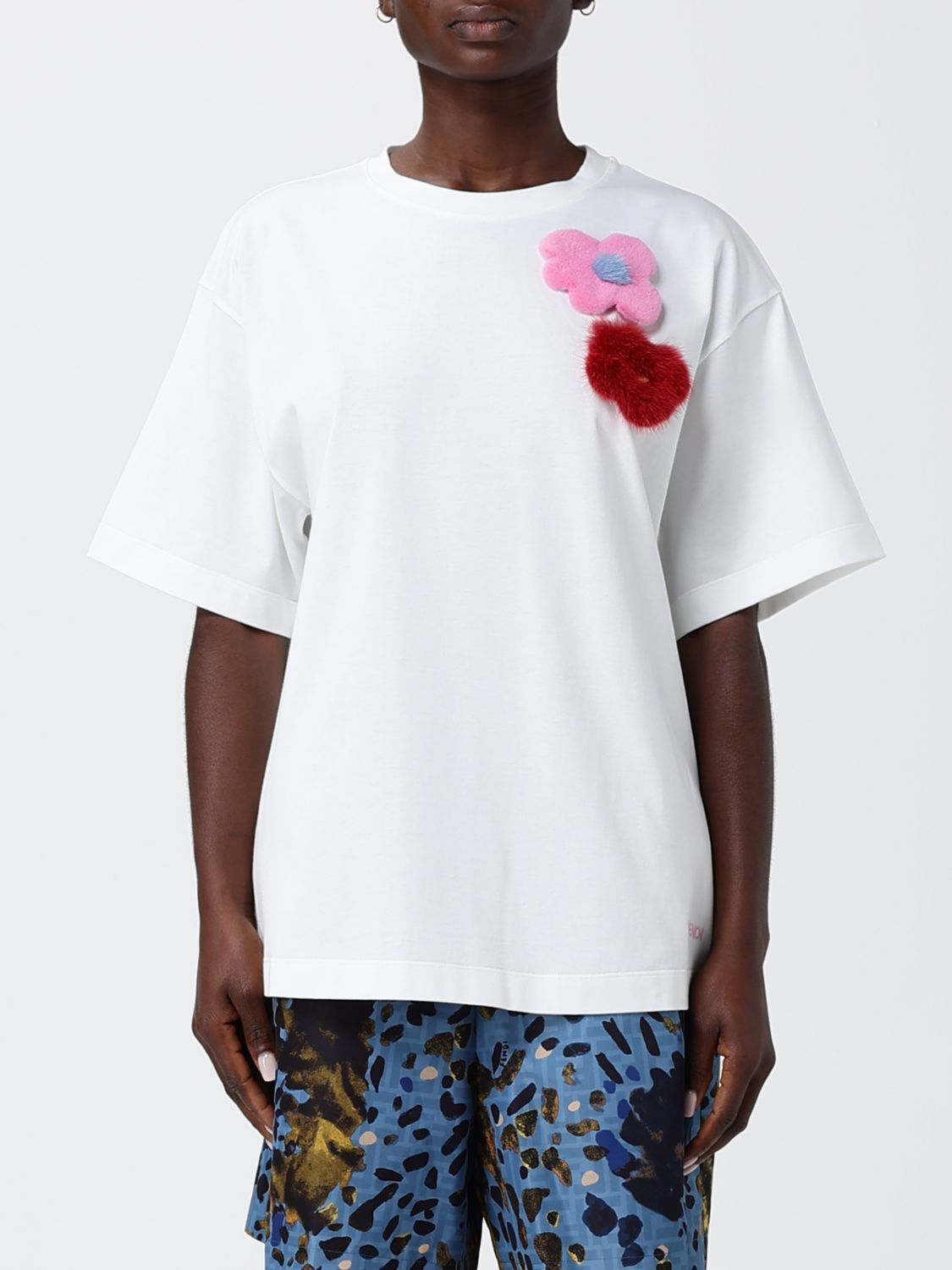 Fendi Fendi T-Shirt Woman White Size S / US 4 / IT 40 - 1 Thumbnail