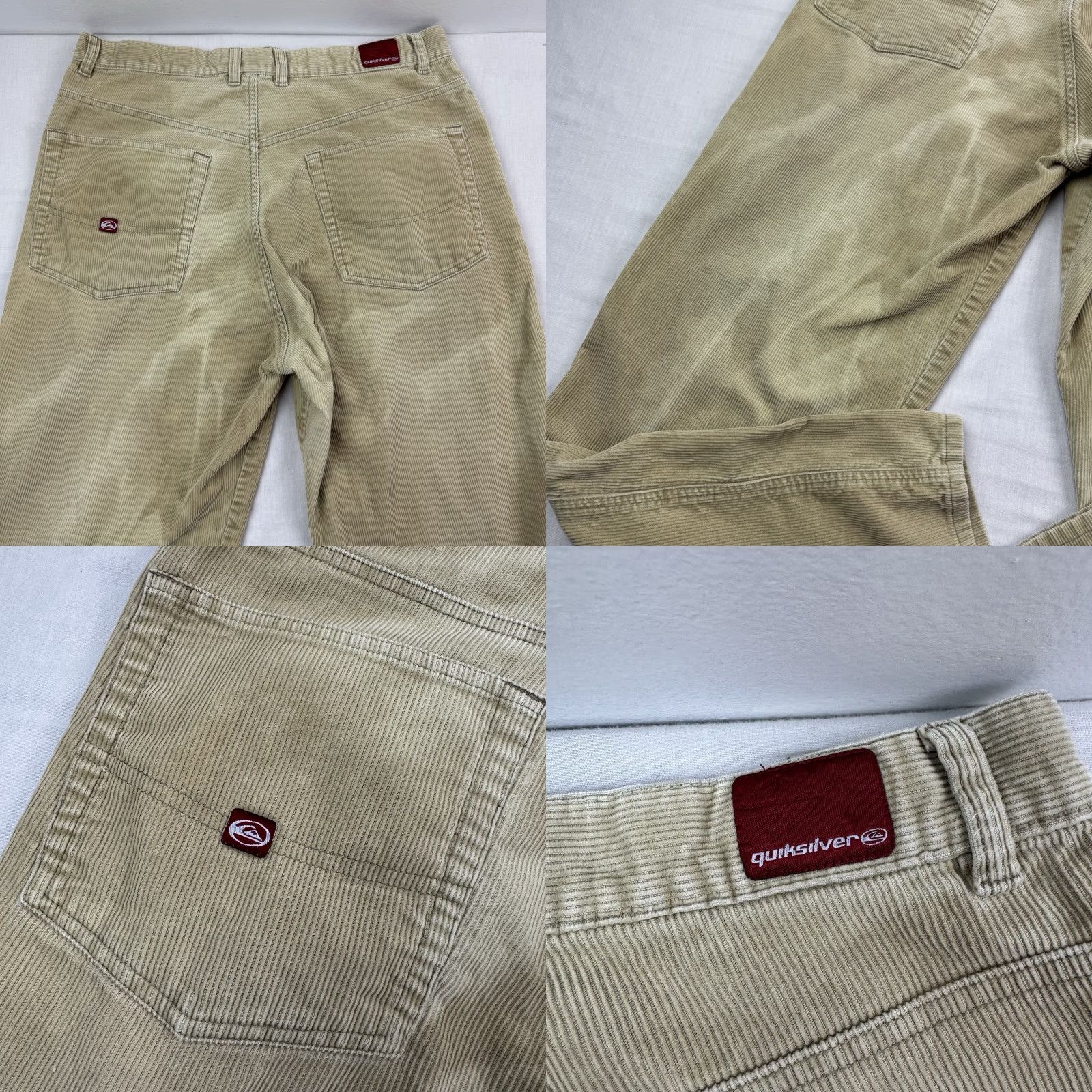 Quiksilver VINTAGE Quiksilver Corduroy Pants Adult 34x32 Khaki Relaxed Hipster Faded Surf Beige Men Regular 34 Corduroy Pants Hipster Surf Quiksilver Men Size US 34 / EU 50 - 10 Thumbnail