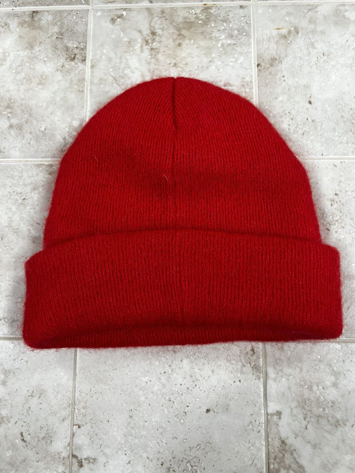 Supreme Supreme Bright Red Mohair Cuffed Beanie Size ONE SIZE - 2 Thumbnail