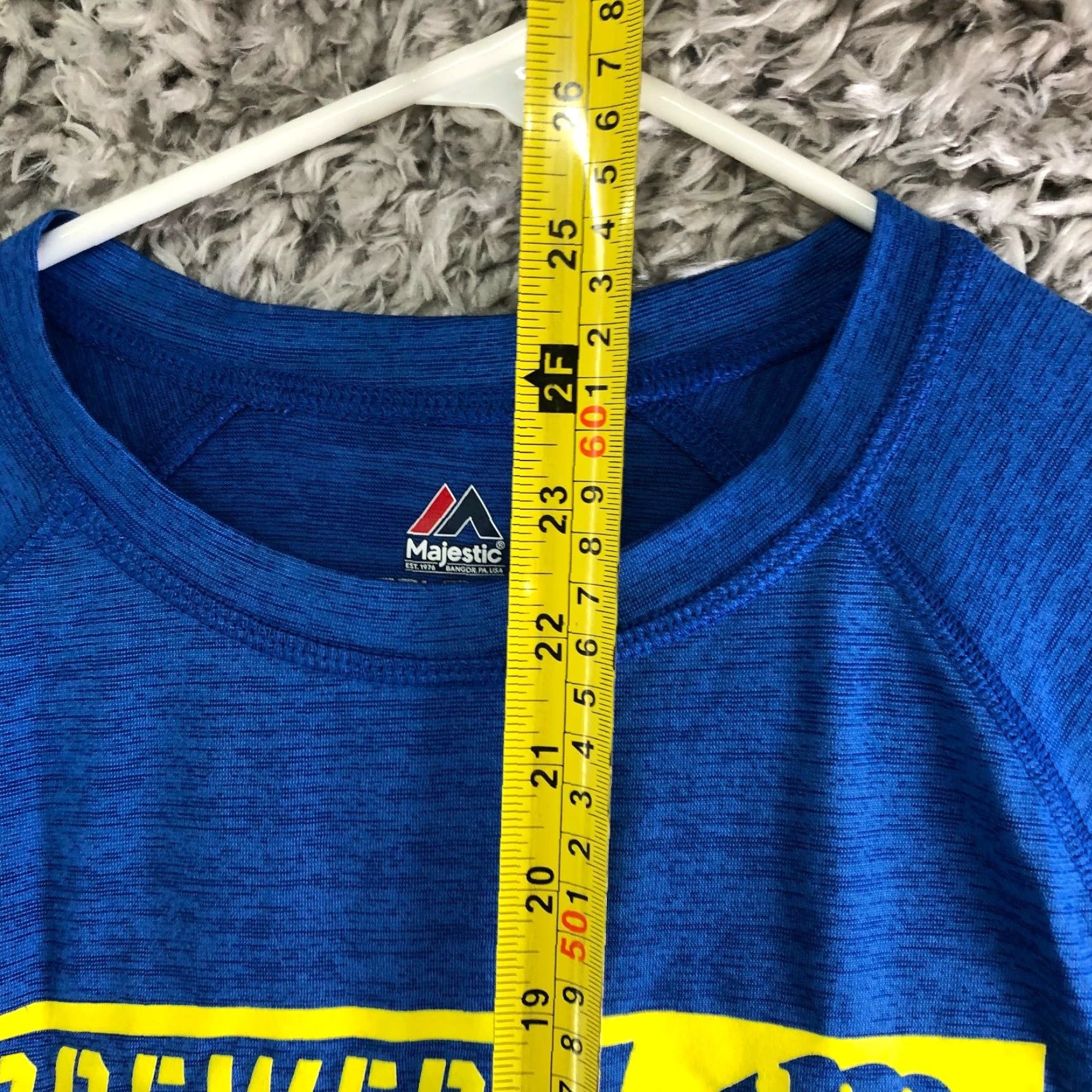 Vintage Majestic Milwaukee Brewers Mens Size Small Blue Crew Neck Short Sleeve T Shirt Size US S / EU 44-46 / 1 - 4 Thumbnail