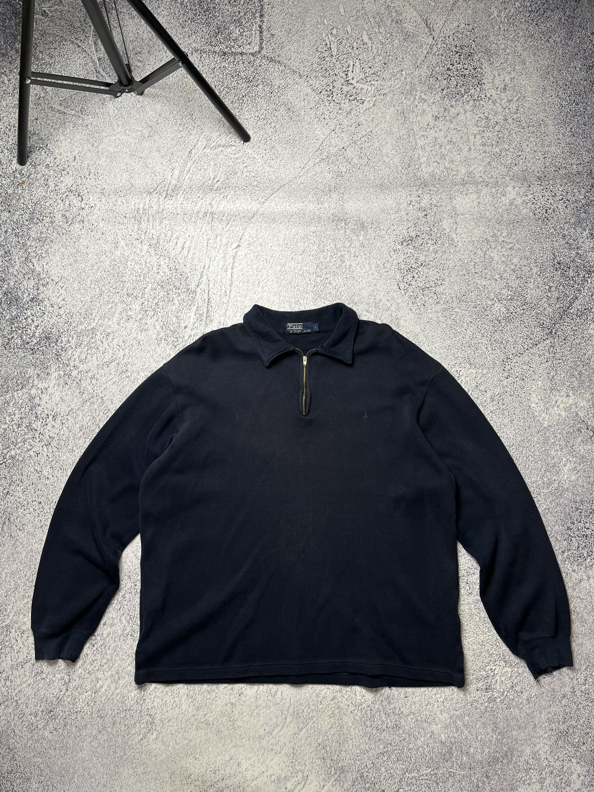 Polo Ralph Lauren Vintage Polo Ralph Lauren Distressed Sweatshirt Y2K Rare Size US L / EU 52-54 / 3 - 1 Thumbnail