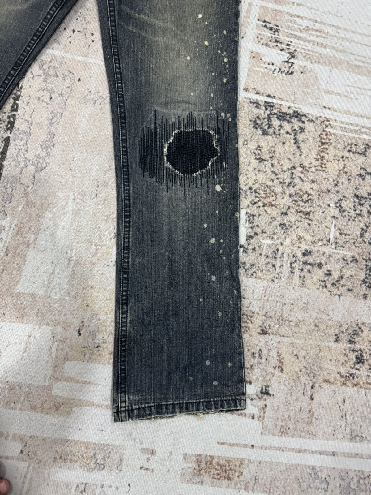 If Six Was Nine vintage NumberNine distress jeans non selvedge Size US 30 / EU 46 - 5 Thumbnail