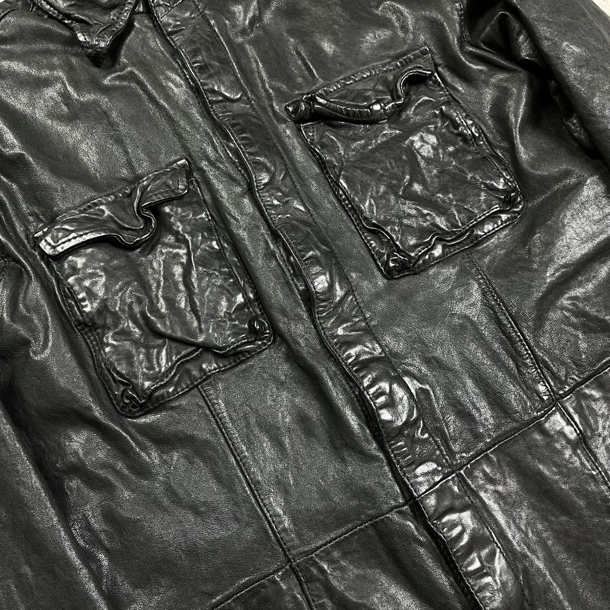 Isamu Katayama Backlash Luva tram wrinkled leather jacket guidi ccp style Size US M / EU 48-50 / 2 - 6 Thumbnail