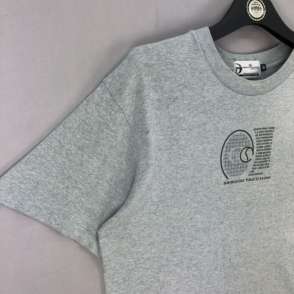 Sergio Tacchini Vintage 90's Sergio Tacchini Style in Italy Tennis Lab Tee Size US M / EU 48-50 / 2 - 2 Thumbnail