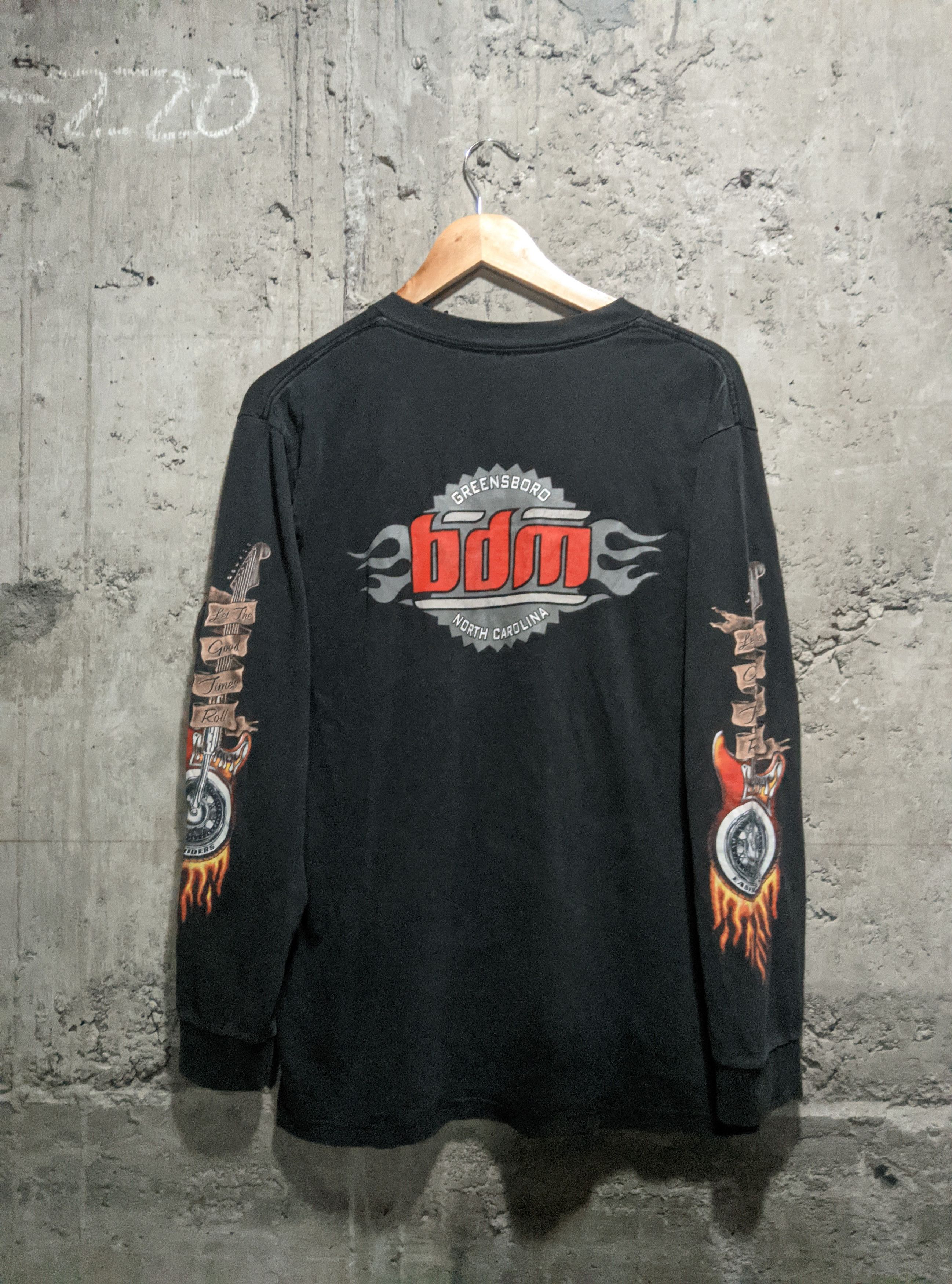 Harley Davidson × Vintage Vintage easy riders motorcicles harley flame sleeves t shirt Size US M / EU 48-50 / 2 - 2 Thumbnail