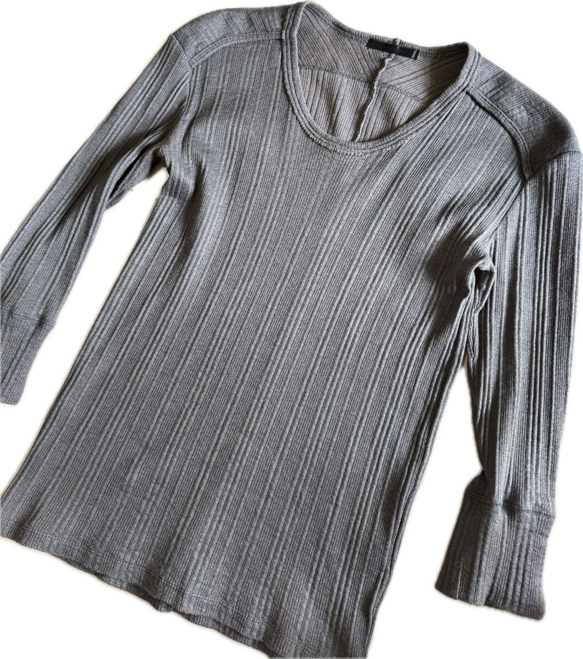 The Viridi-anne the viridi-anne Coated 3/4 sleeve rib cutsew t-shirt Size US M / EU 48-50 / 2 - 3 Thumbnail