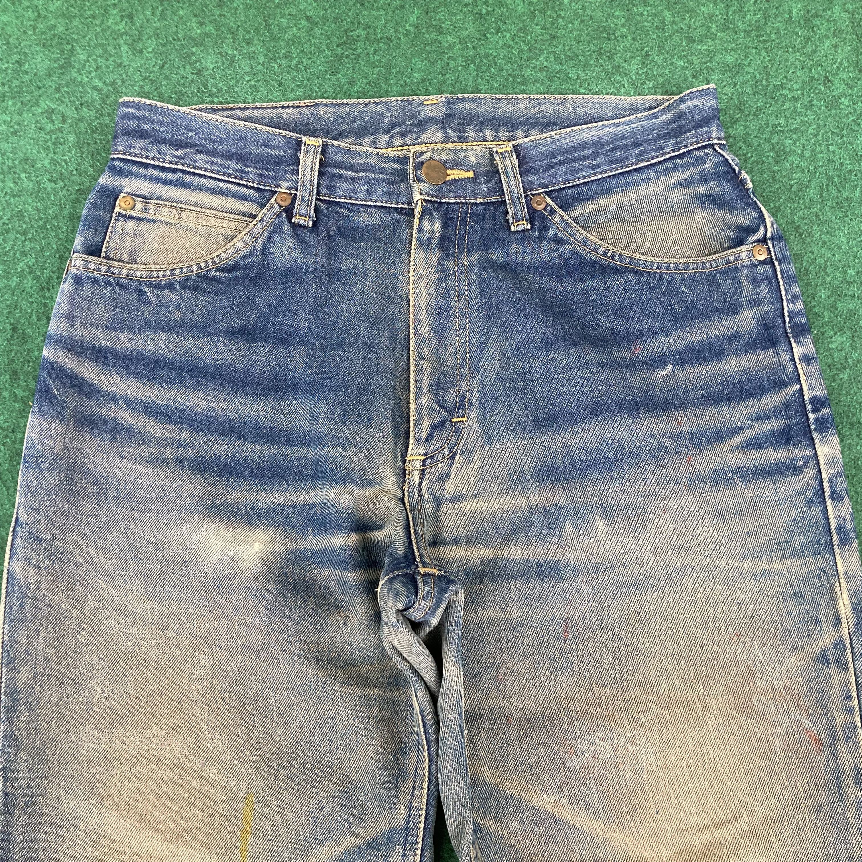 Lee Vintage Lee Faded Distressed Ripped Sz 30 Denim Jeans Size US 30 / EU 46 - 3 Thumbnail