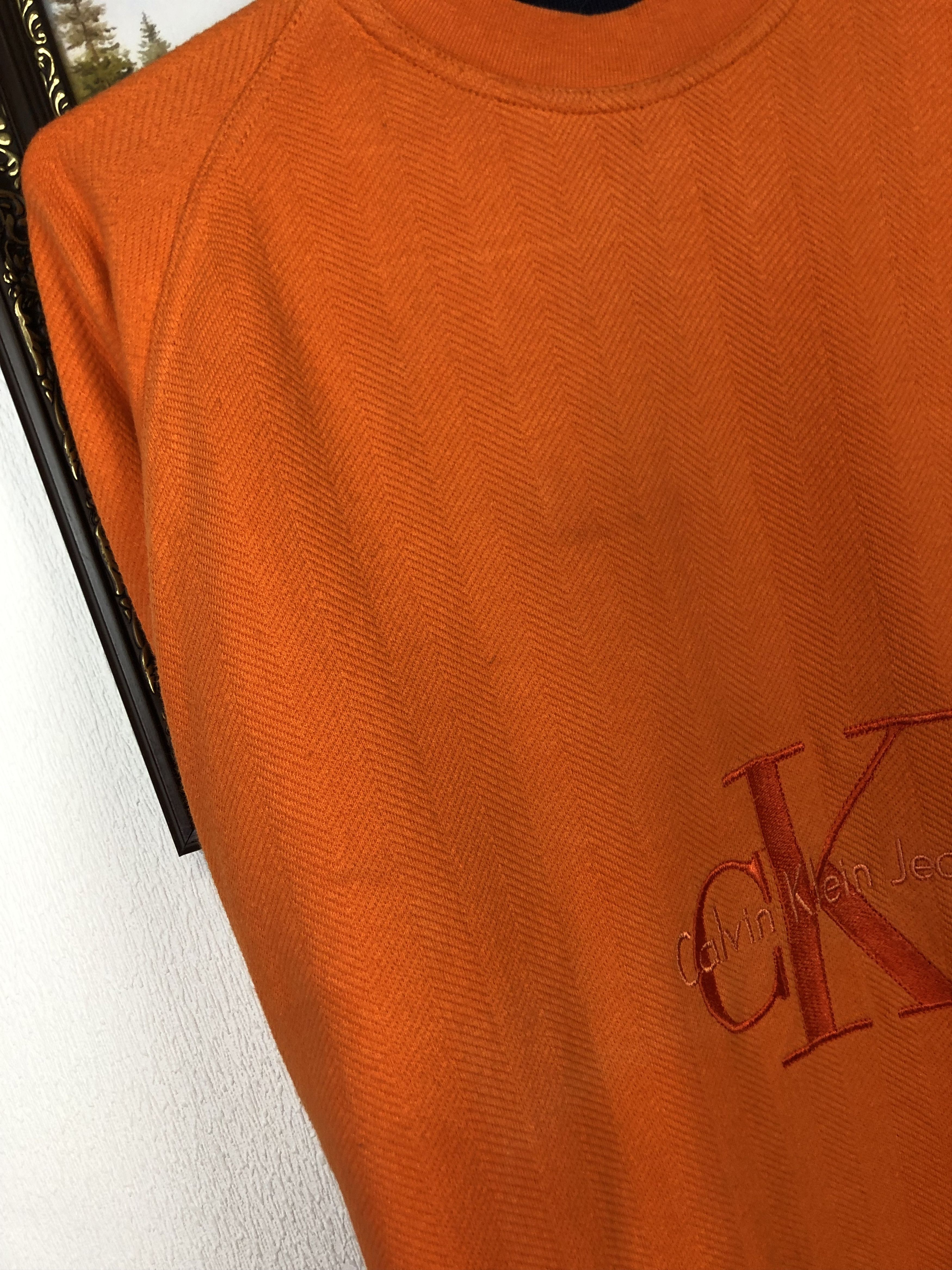 Calvin Klein Vintage 90's Calvin Klein Logo Sweatshirt Crewneck Hype Size US L / EU 52-54 / 3 - 6 Thumbnail