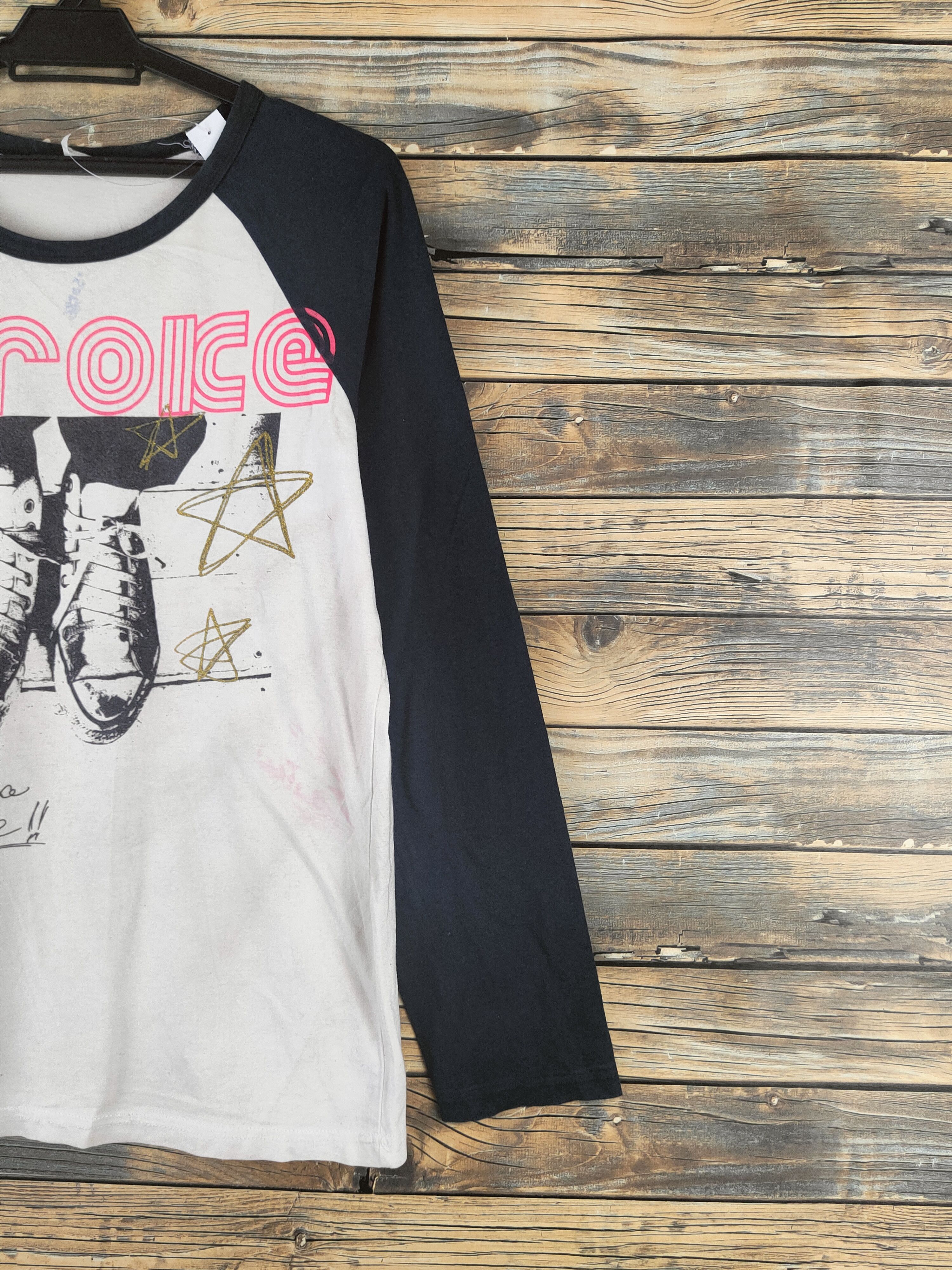 Band Tees Stroke Colibri Marca Cream Black Long Sleeve T-shirts #S2856 Size US M / EU 48-50 / 2 - 6 Thumbnail