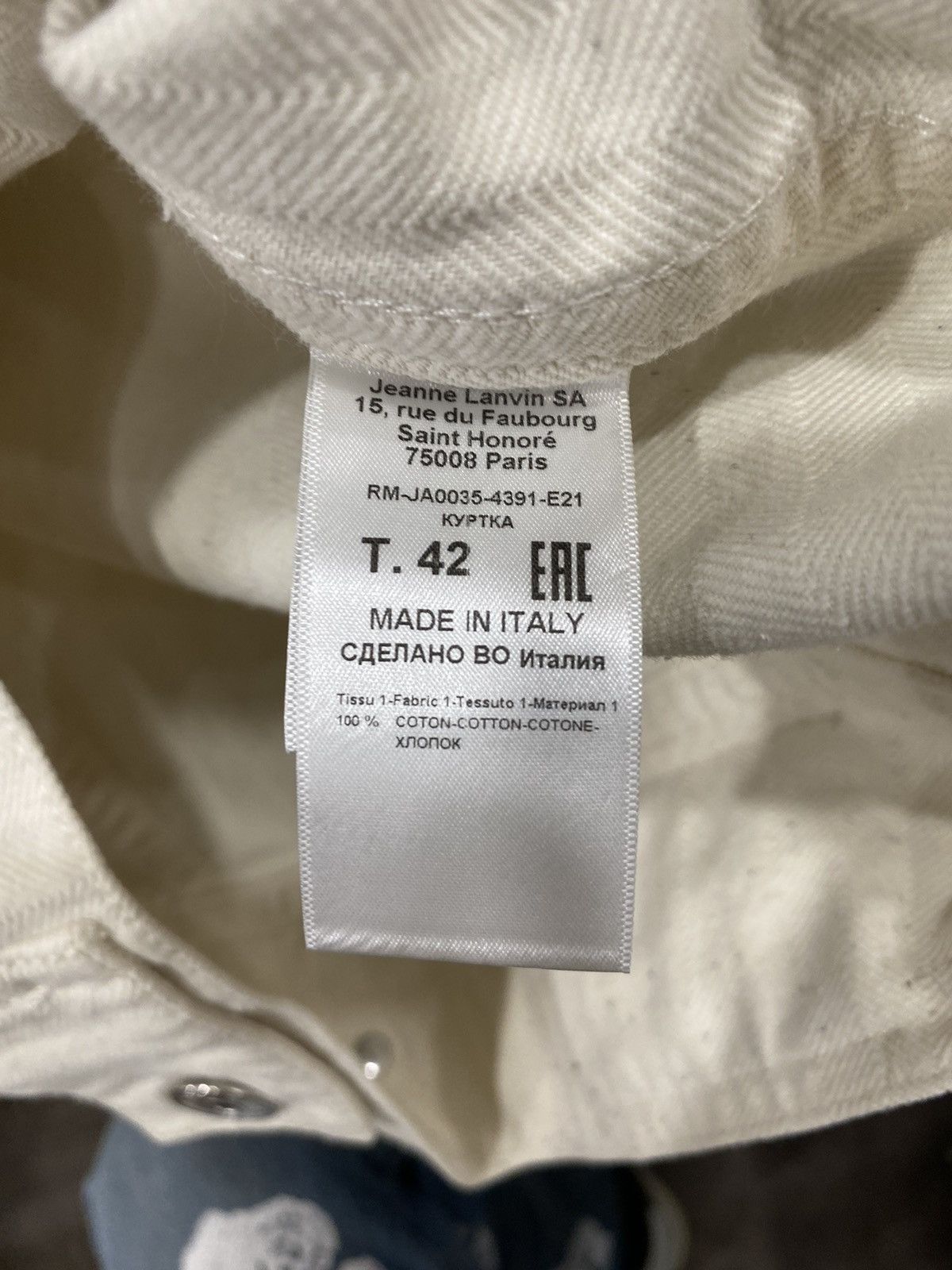 Gallery Dept. × Lanvin Gallery Dept. Lanvin Jean Jacket Size US S / EU 44-46 / 1 - 7 Thumbnail