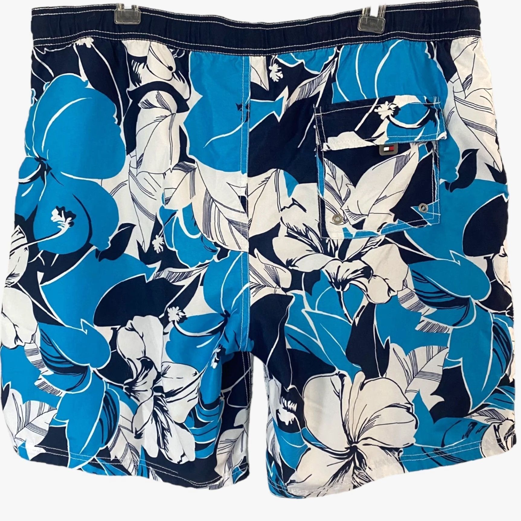 Tommy Hilfiger Tommy Hilfiger Tropical Floral Swim Trunks Men's XL Blue Lined Beach Shorts Size US 36 / EU 52 - 4 Thumbnail