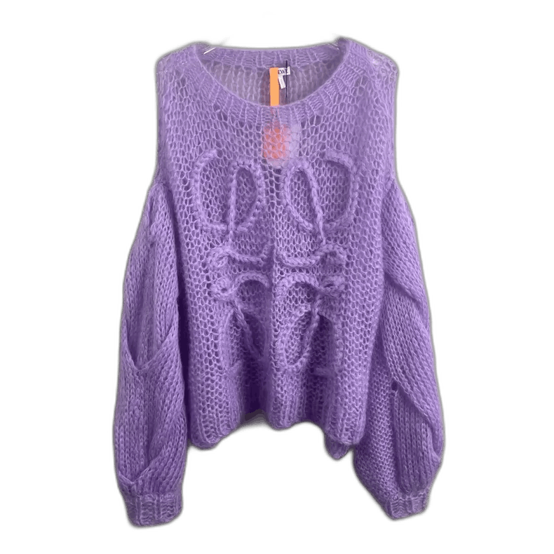 Loewe Loewe Purple Mohair Sweater Size XS Size XS / US 0-2 / IT 36-38 - 1 Thumbnail
