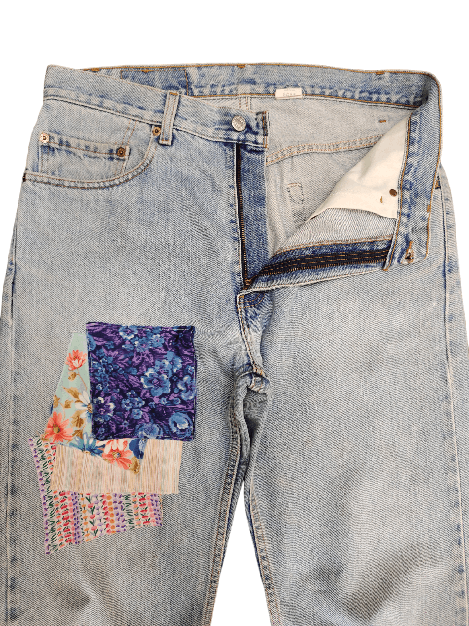 Levi's Vintage 90s Levis Lot 505 Regular Fit Straight Leg Custom Size US 33 - 9 Thumbnail