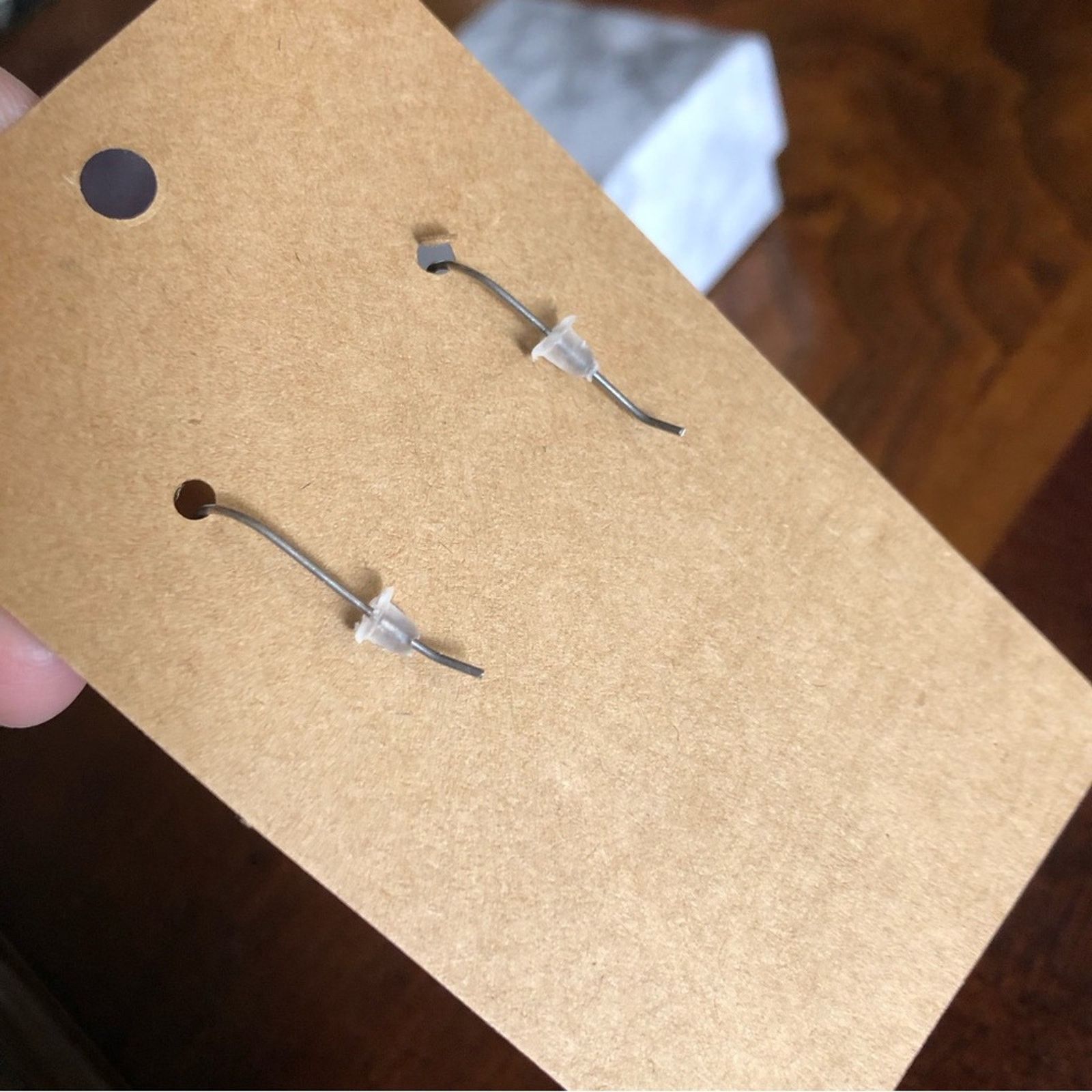 Vintage Vintage handmade 925 sterling silver black onyx earrings Size ONE SIZE - 4 Thumbnail
