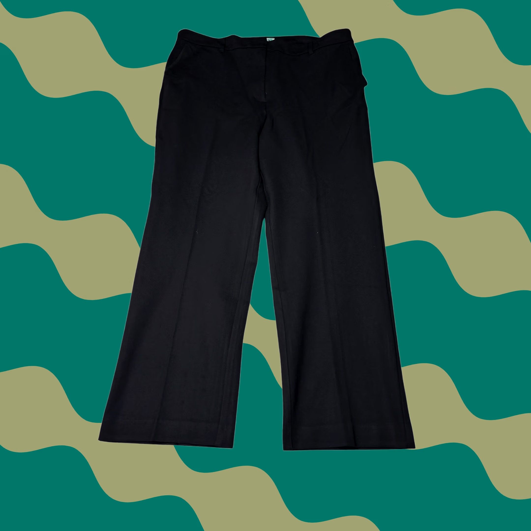 Boden Boden Dress Pants Womens US 16 W40 L29 Wide Leg Trousers Ecovero Viscose Blend Black Size 38" / US 16 / IT 52 - 1 Thumbnail