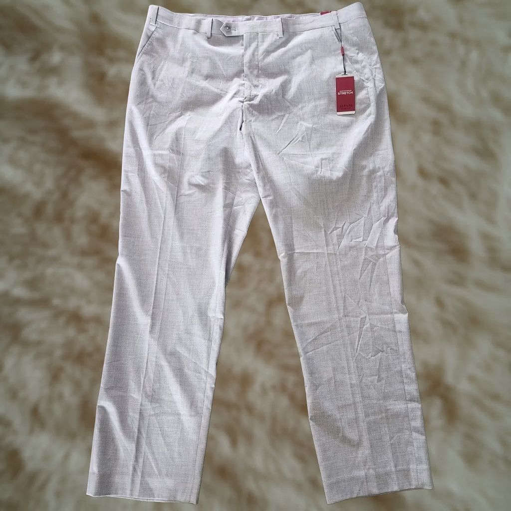 Alfani Alfani Slim fit Dress Pants Mens 40x32 Light Gray Stretch New W/ Tags Mens Dress Pants Straight Leg Preppy Wedding City 40 Mens Regular XS? Size US 40 / EU 56 - 1 Thumbnail
