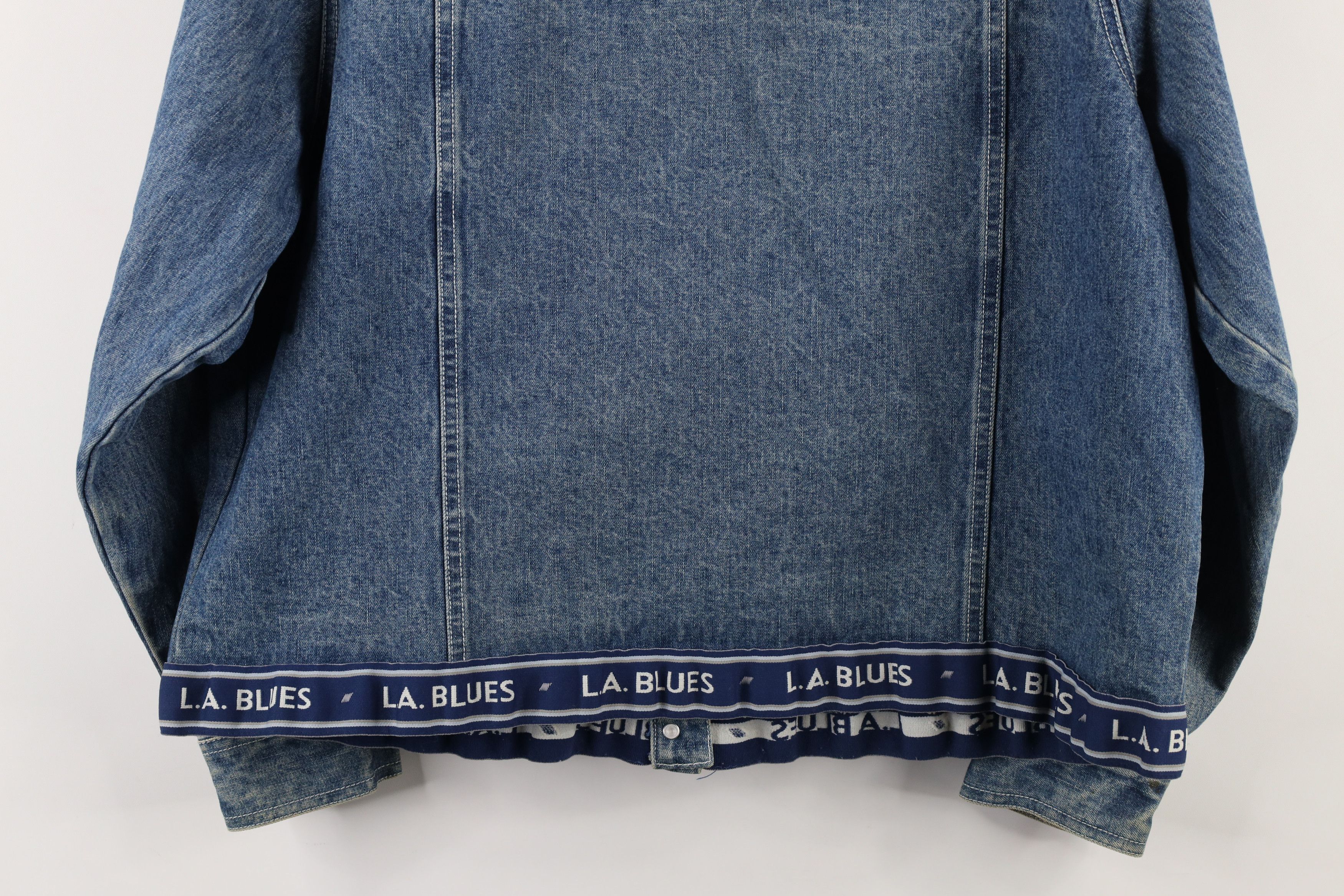 Vintage Vintage 90s Y2K LA Blues Babydoll Denim Trucker Jacket Size L / US 10 / IT 46 - 16 Thumbnail