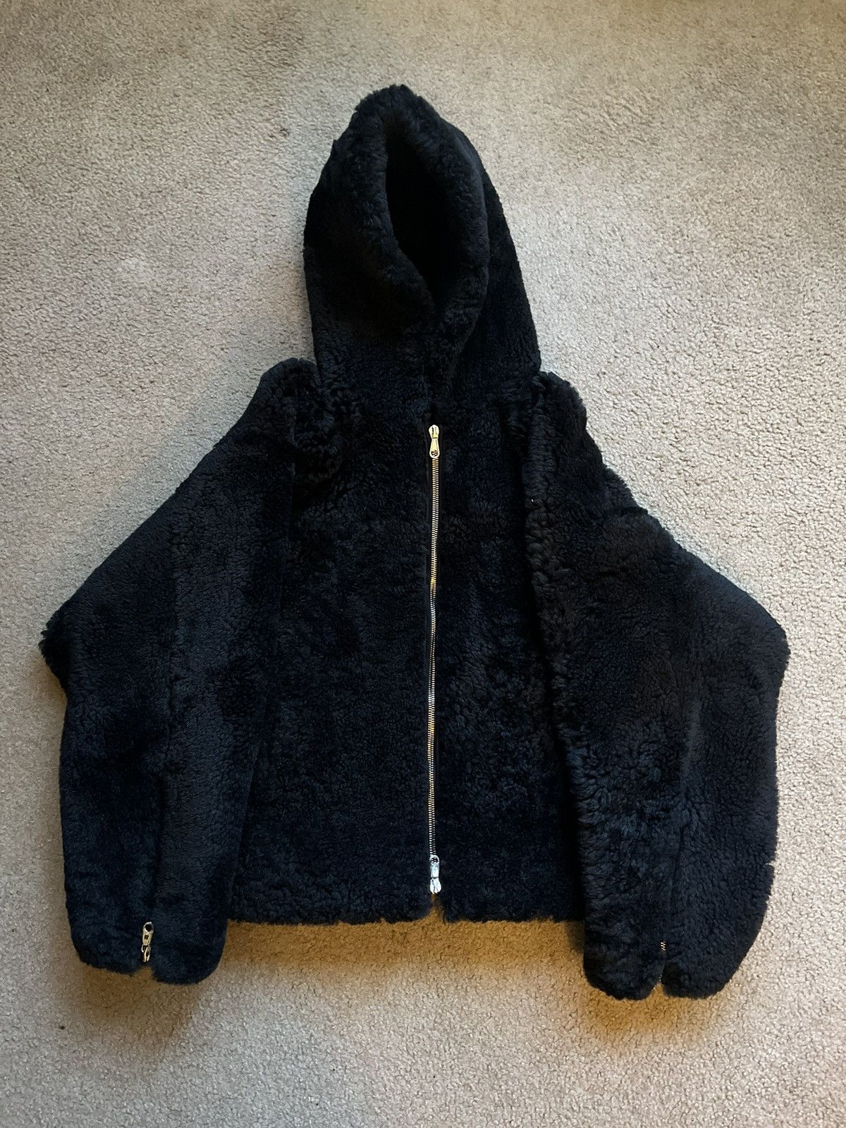 Cole Buxton Shearling Zip Hoodie Size US L / EU 52-54 / 3 - 5 Thumbnail