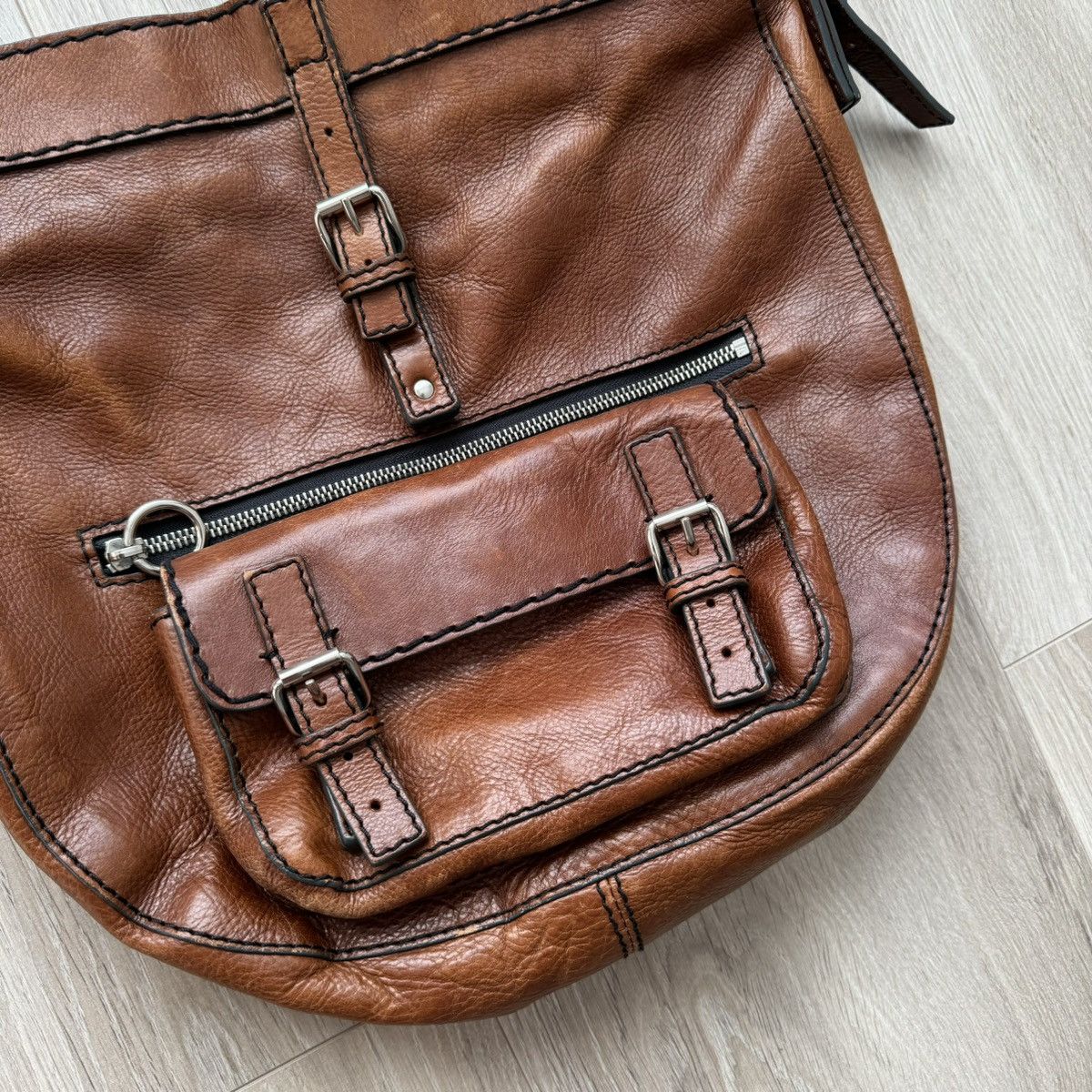Chloe × Vintage Authentic Vintage Chloé Leather Bag Handbag Brown Size ONE SIZE - 3 Thumbnail