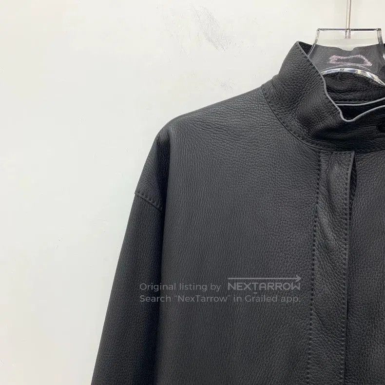 Hermes Hermes Black Deer Leather Belt Buckle Jacket. Size US XXS / EU 40 - 3 Thumbnail