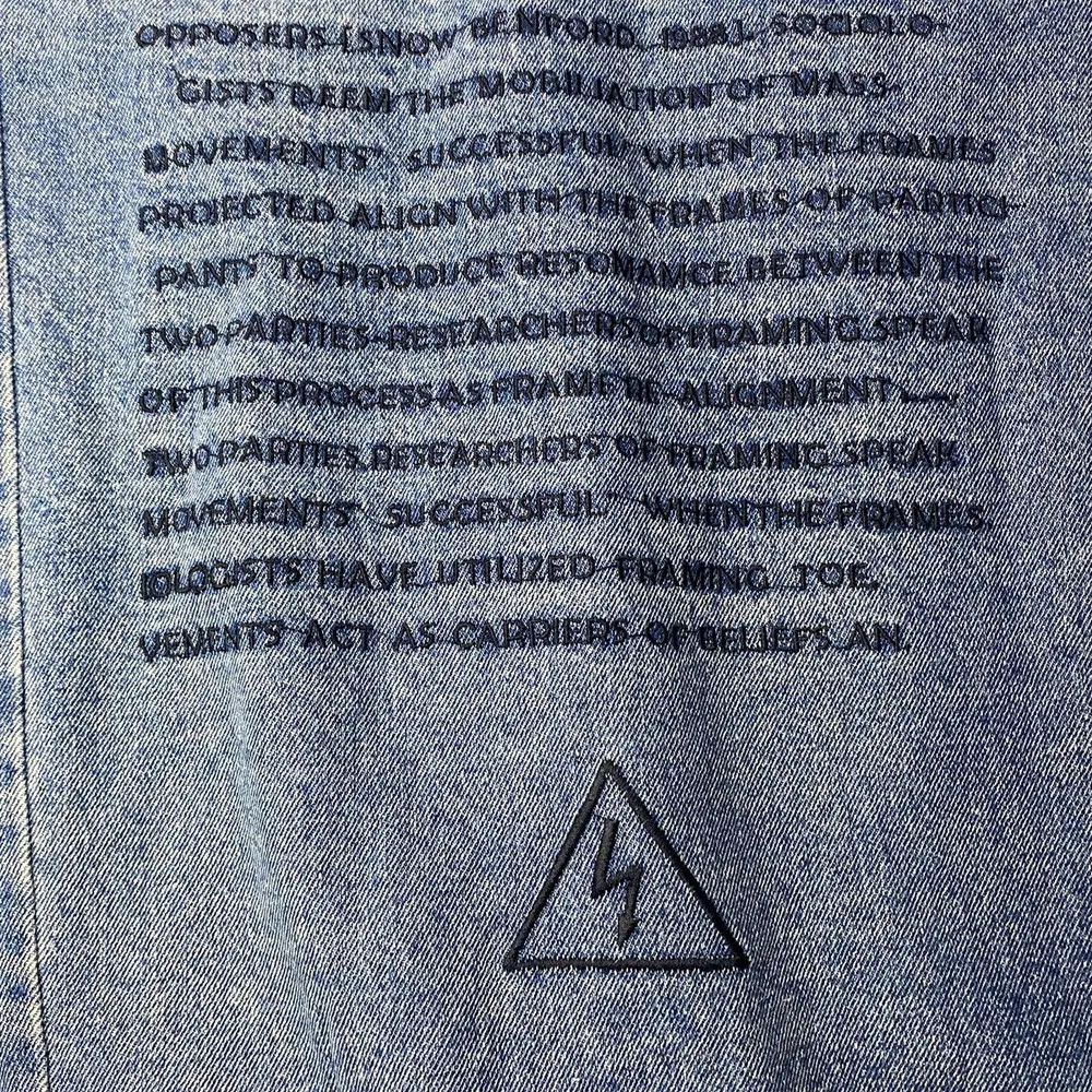 Other Madcow Distressed Poem Patch Jeans Jacket Size US M / EU 48-50 / 2 - 8 Thumbnail