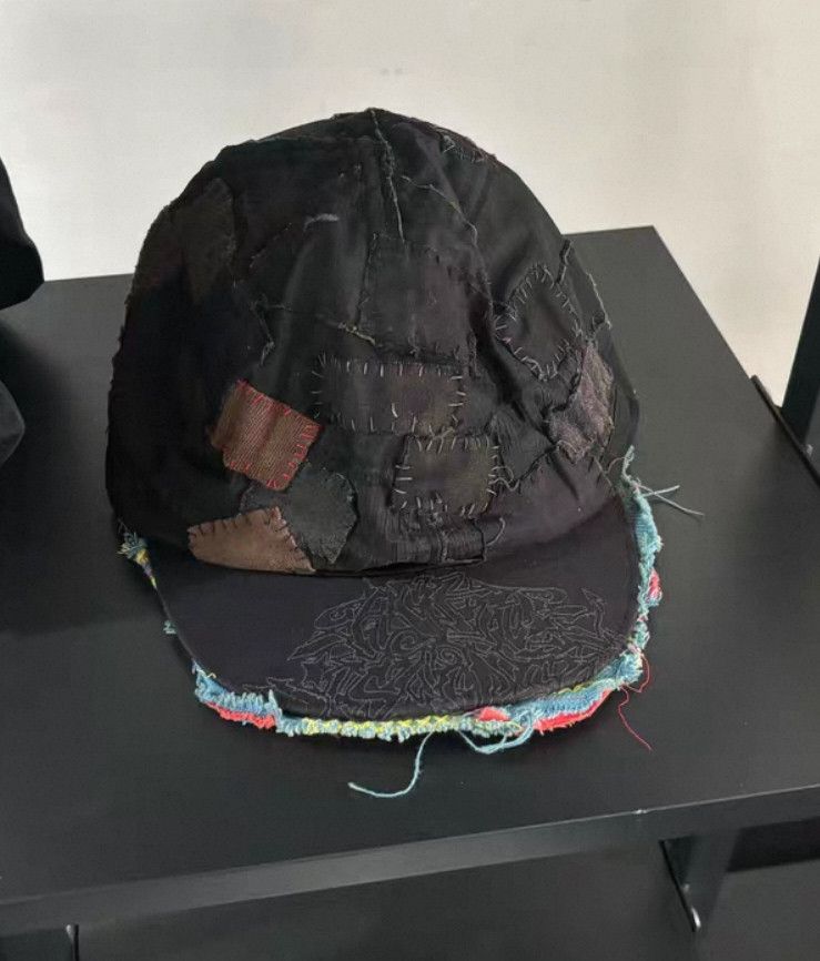 Undercover Undercover SS03 SCAB Patchwork Crust Punk Cap | Grailed