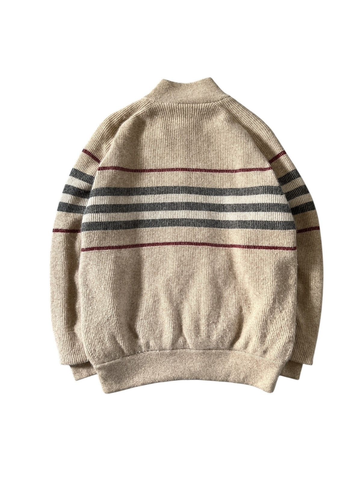 Burberry Burberry Cashmere Wool Blend Zipper Sweater Size US L / EU 52-54 / 3 - 2 Thumbnail