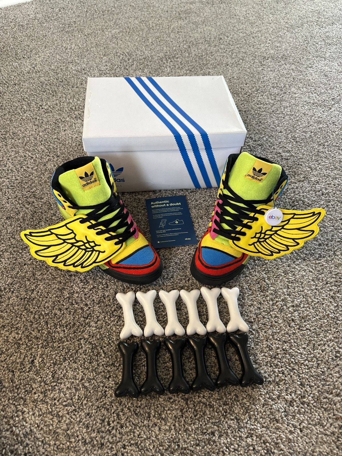 image of Adidas, Jeremy Scott, G61380 Sun Poppy, Size 11,! Shoes in Yellow, Men's
