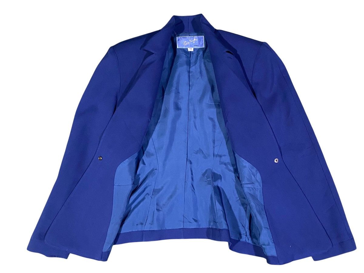 Thierry Mugler Vtg Runway 80s Thierry Mugler Hourglass Peplum PowerBlazer Size ONE SIZE - 5 Thumbnail