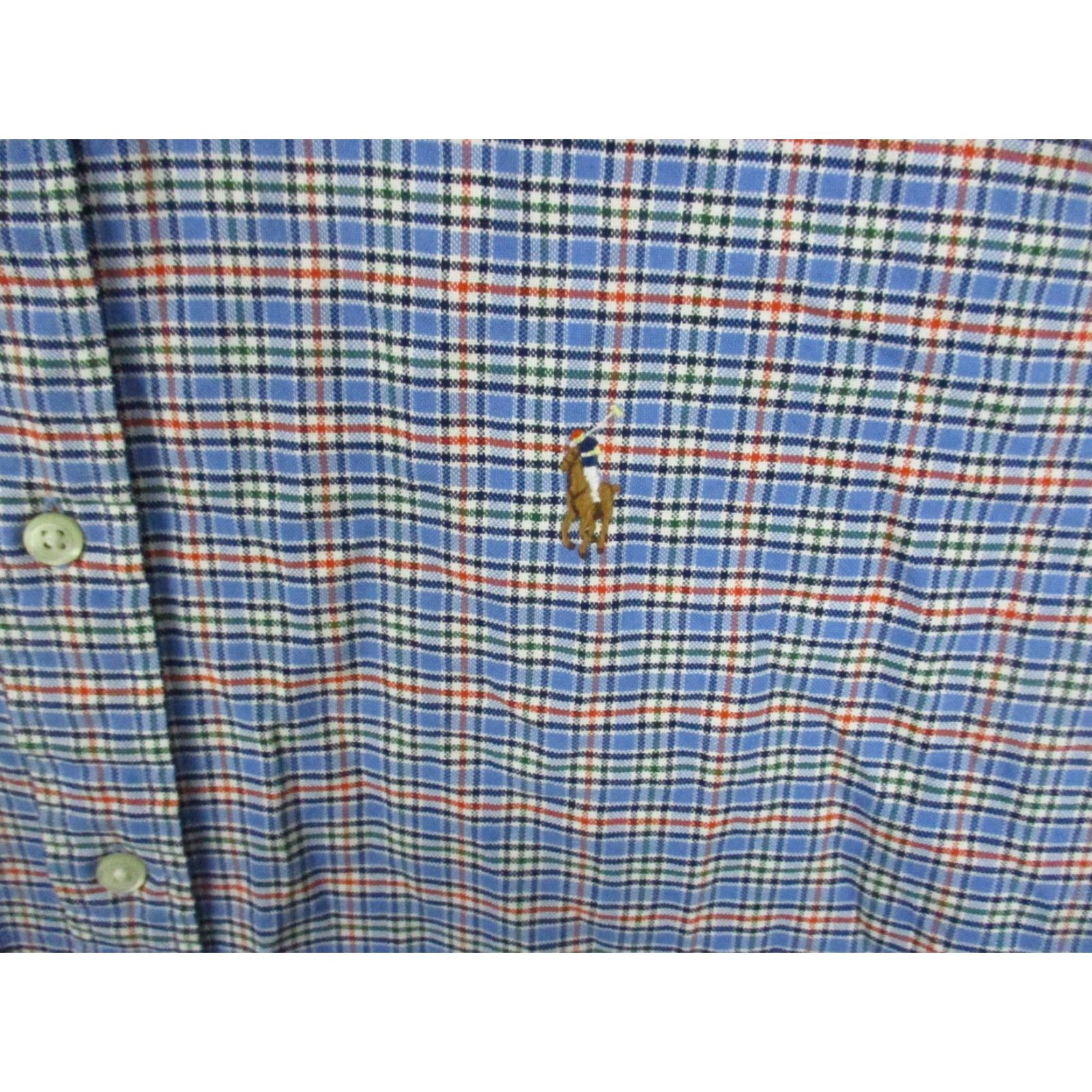 Ralph Lauren Ralph Lauren Shirt Large Men Blue Plaid Multi Color Pony Size US L / EU 52-54 / 3 - 2 Thumbnail